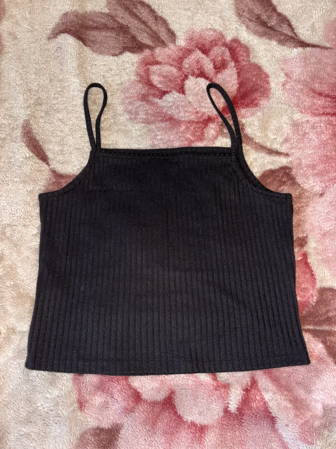 Love J Black Ribbed Spaghetti Strap Tank Top - photo 2