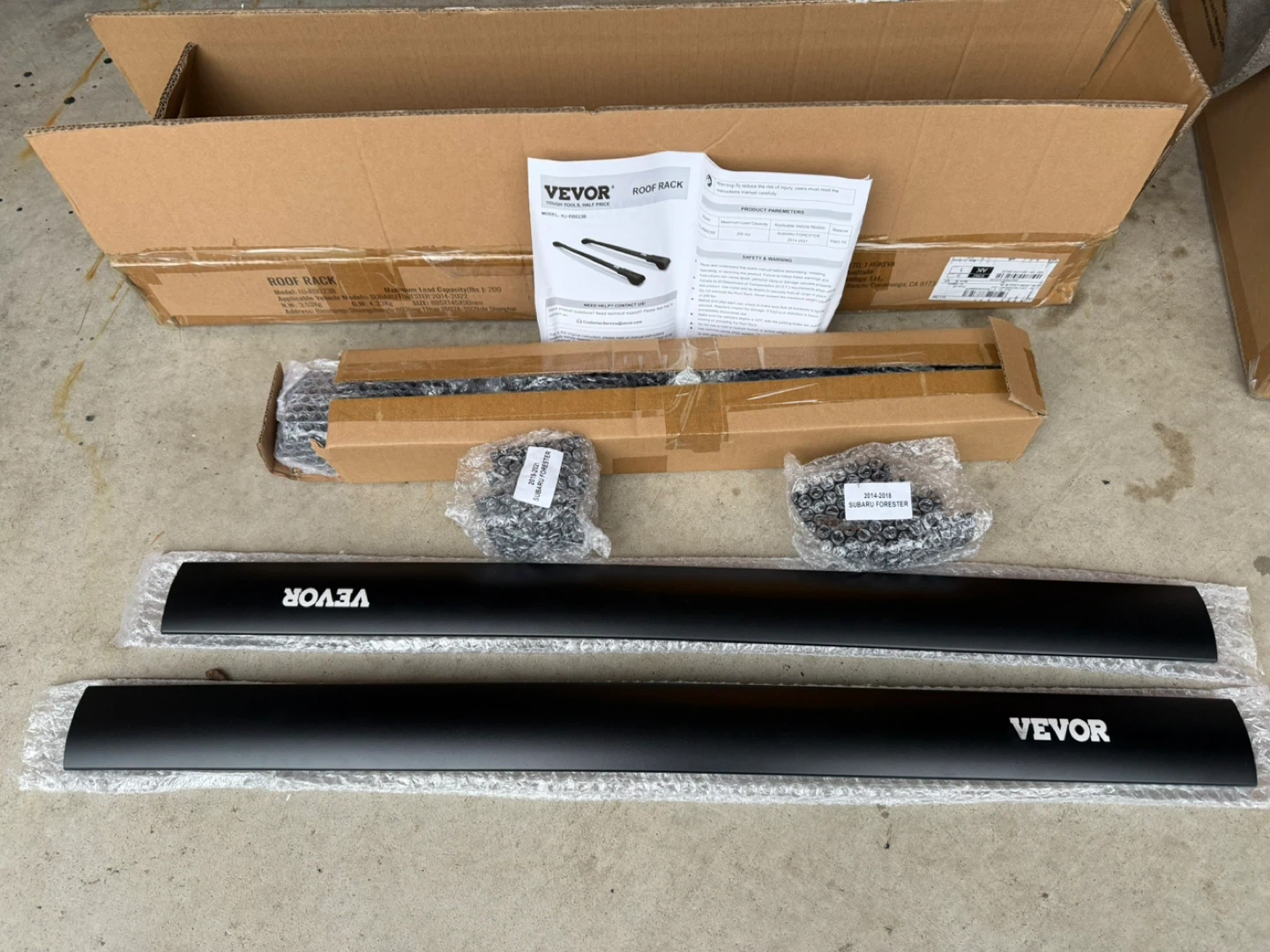 Vevor Roof Rack for 2014-2018 Subaru Forester - photo 3