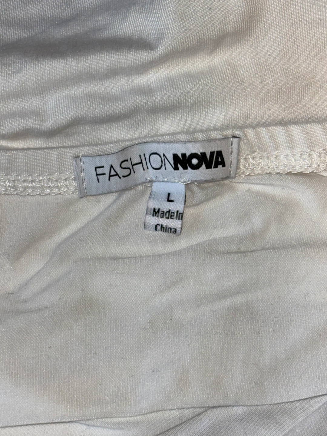 Fashion Nova White Ruched Tube Top Size L - photo 3