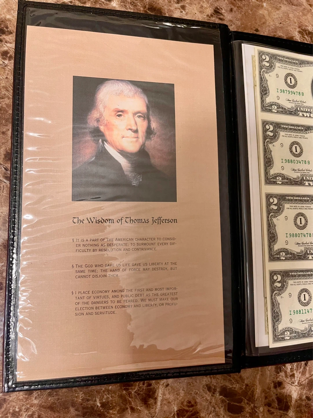 Official Certificate of Ownership - Uncut Sheet of $2 Bills - photo 5