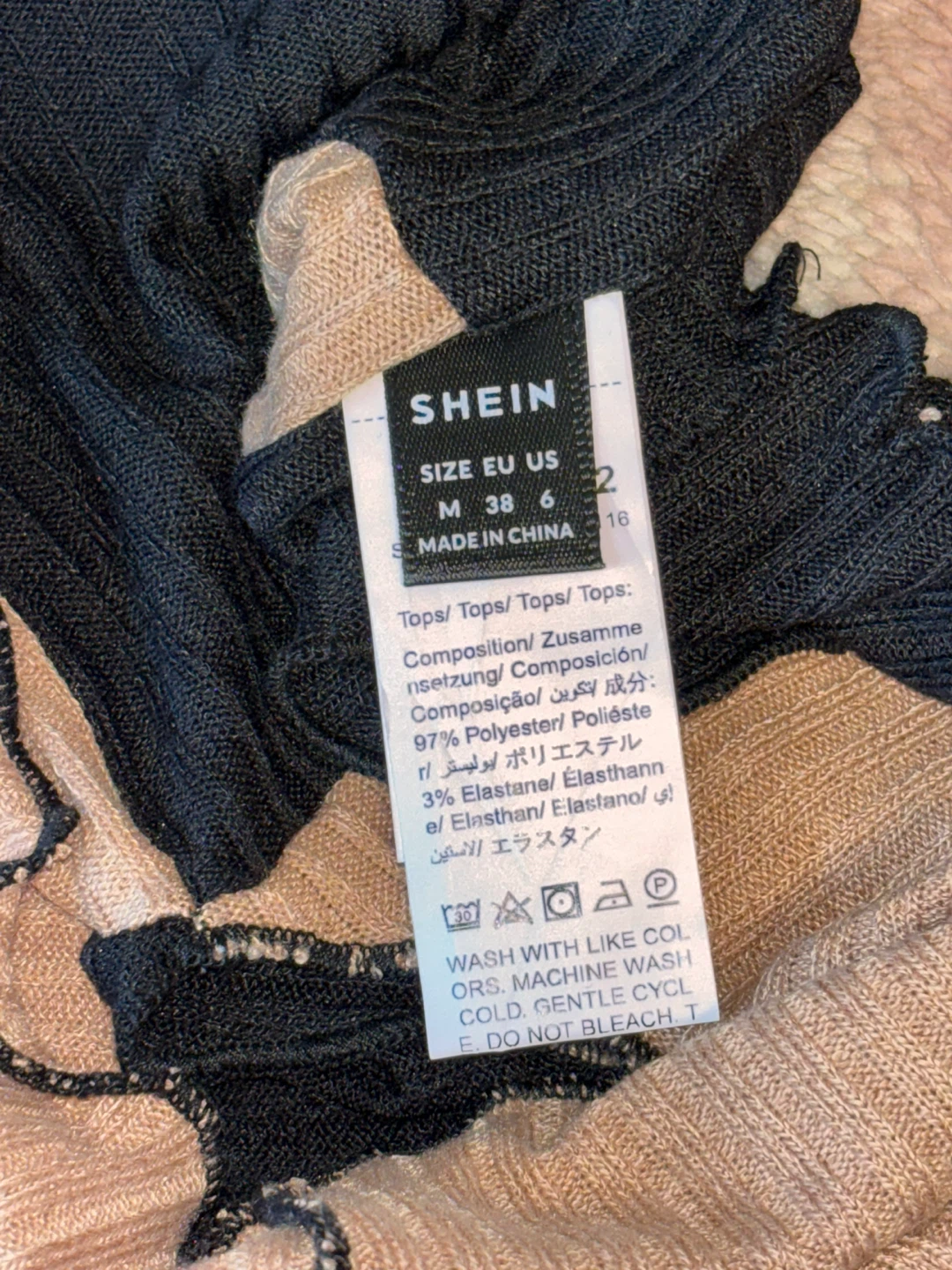 SHEIN Patchwork Halter Tops (Size M) - photo 4