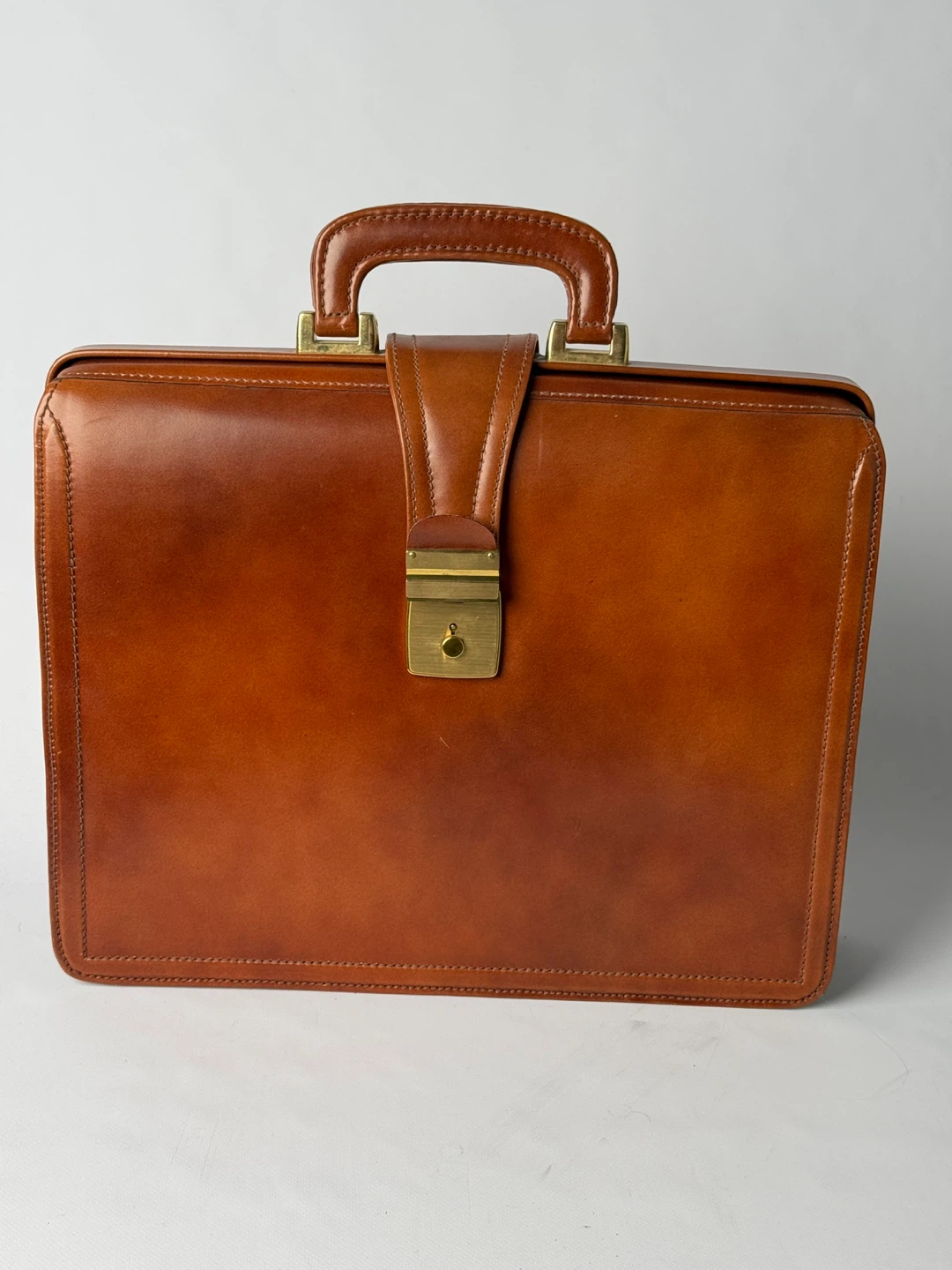 Brown Leather Briefcase - photo 2