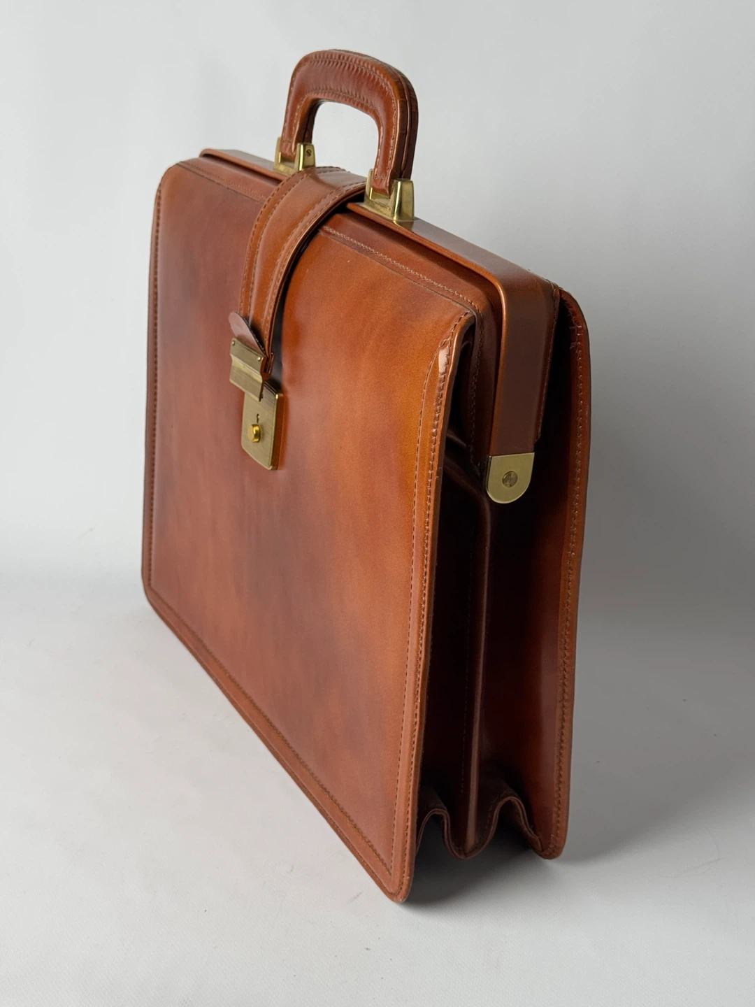 Brown Leather Briefcase - photo 3
