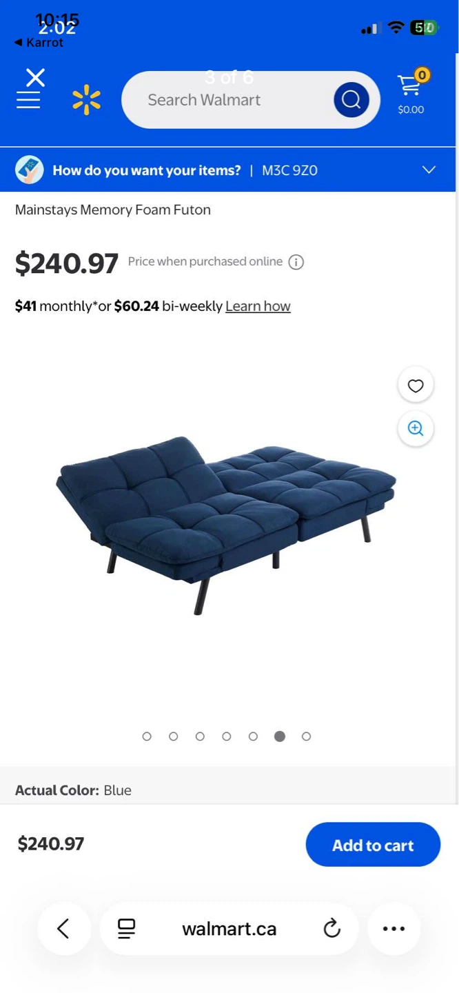 Mainstays Memory Foam Futon - photo 3