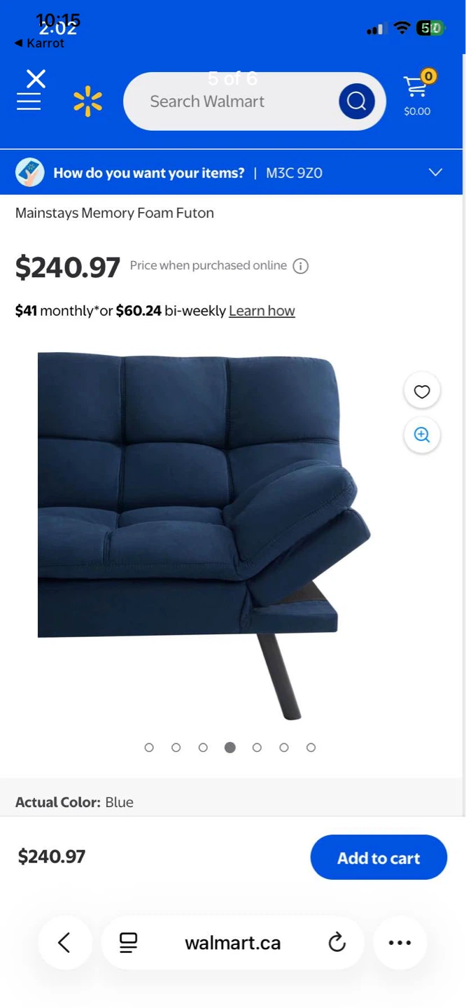 Mainstays Memory Foam Futon - photo 5