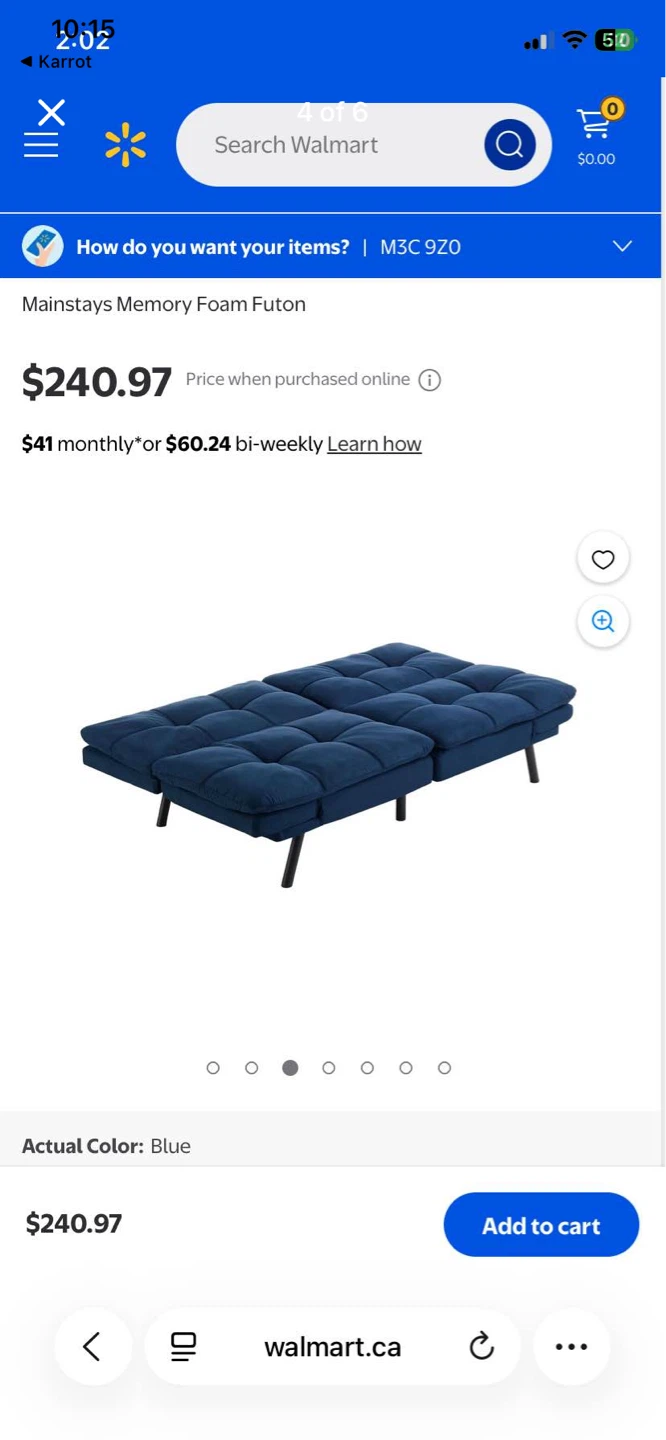 Mainstays Memory Foam Futon - photo 4