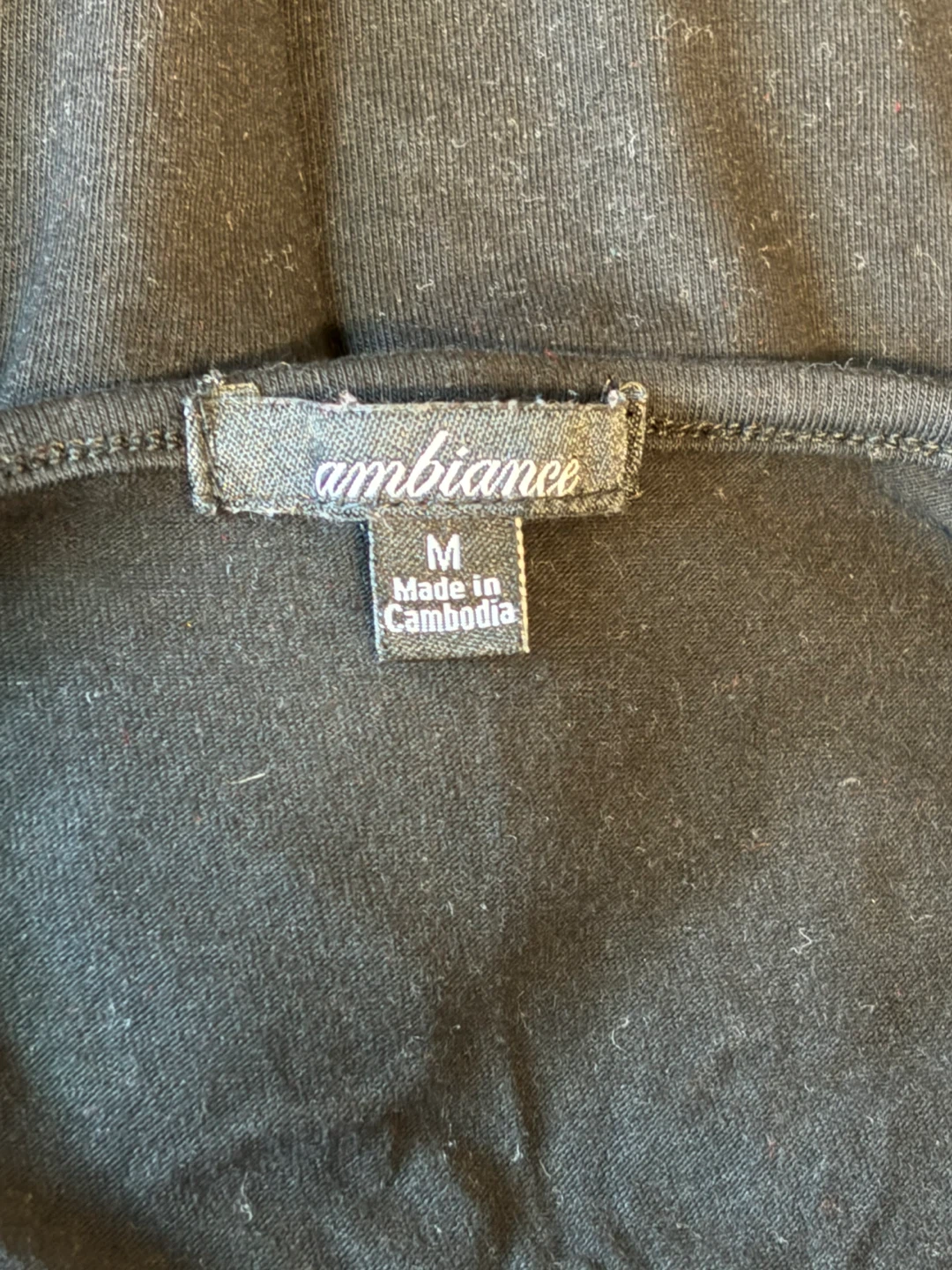 Ambiance Black Zipper Bodysuit Size M - photo 3