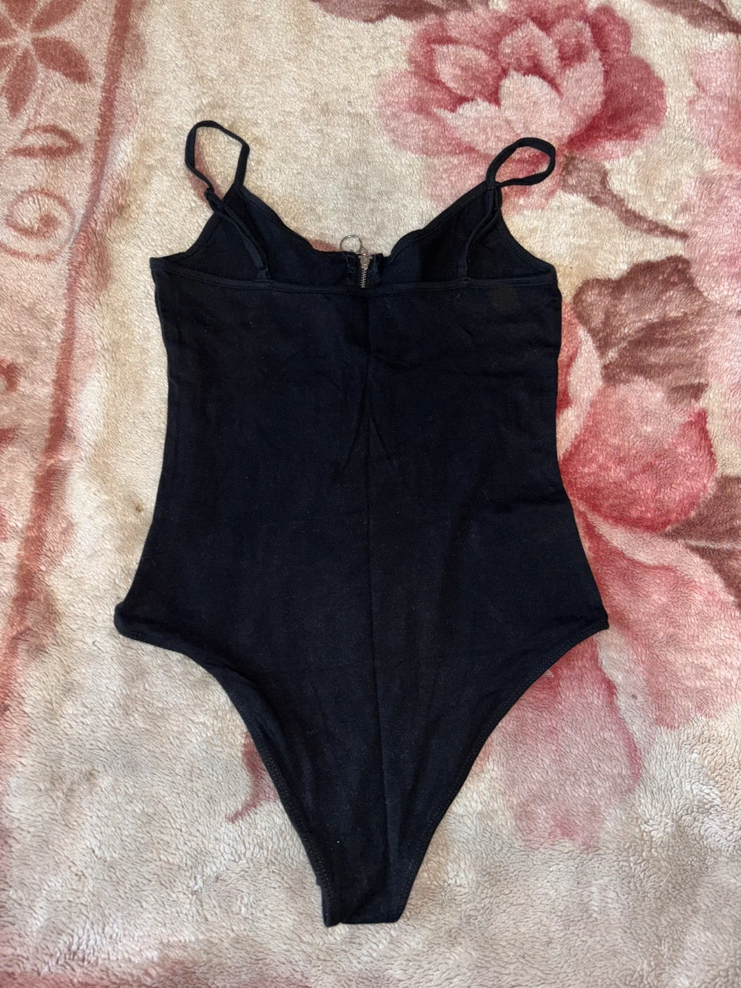 Ambiance Black Zipper Bodysuit Size M - photo 2