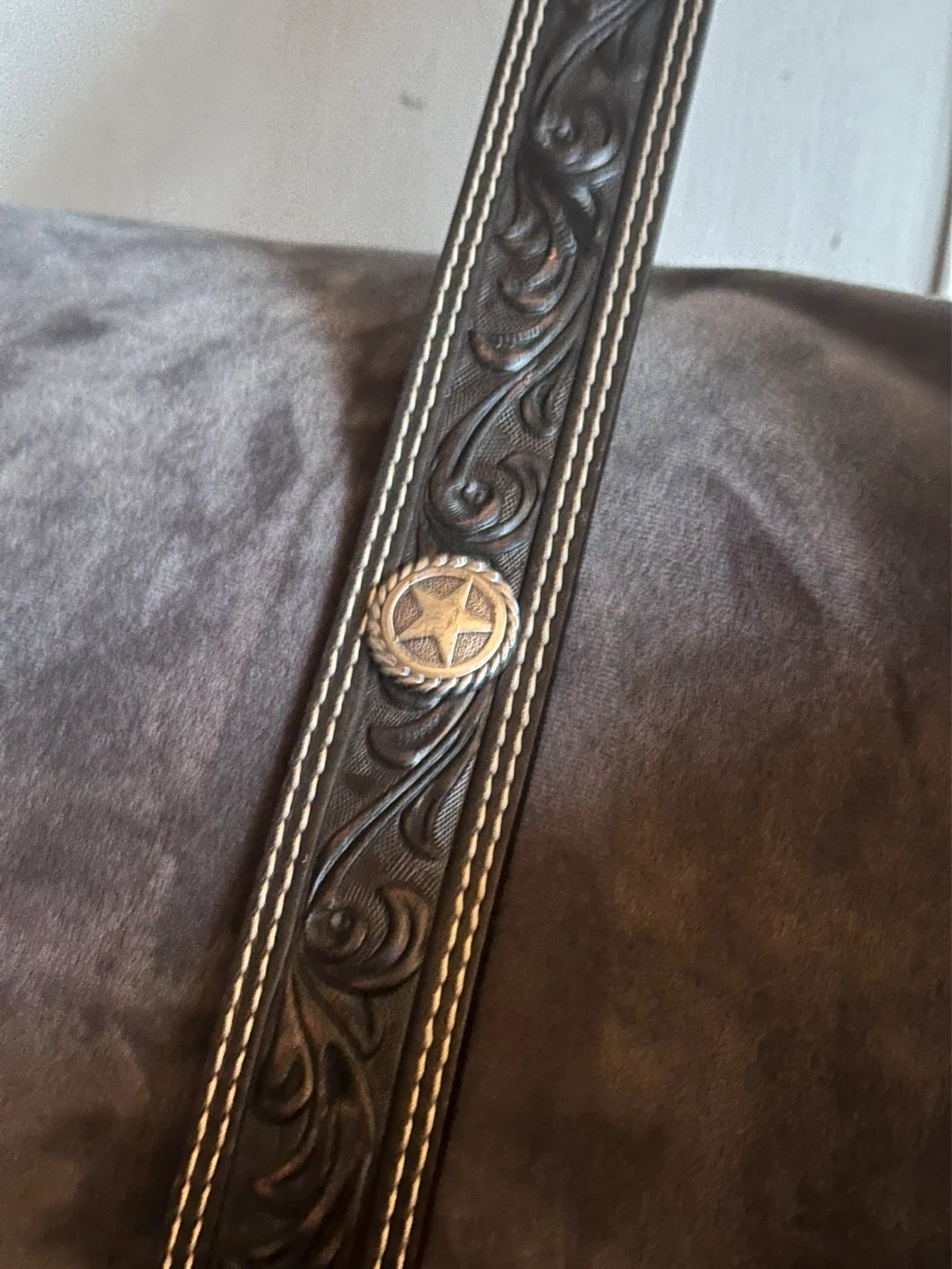 Nocon Western Leather Belt Made in the USA size 36 - photo 5