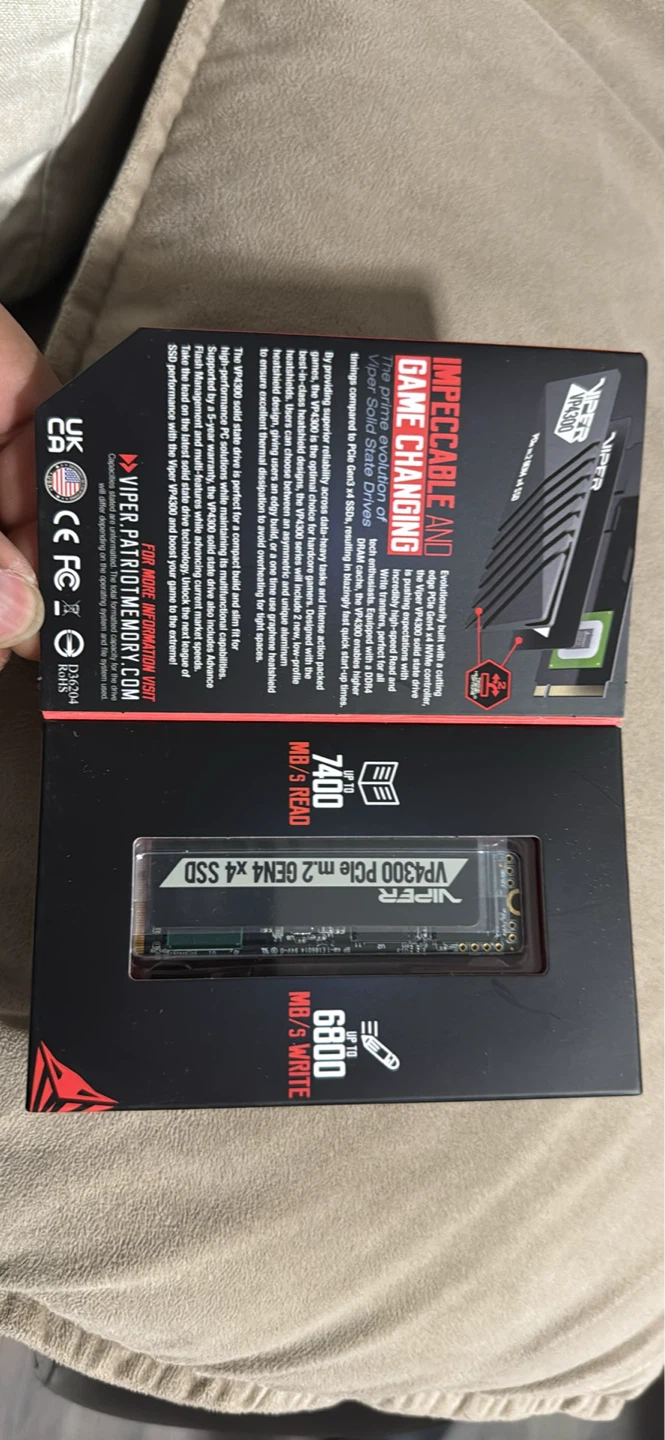 Patriot Viper VP4300 1TB PCIe Gen4 x4 M.2 NVMe SSD - photo 2