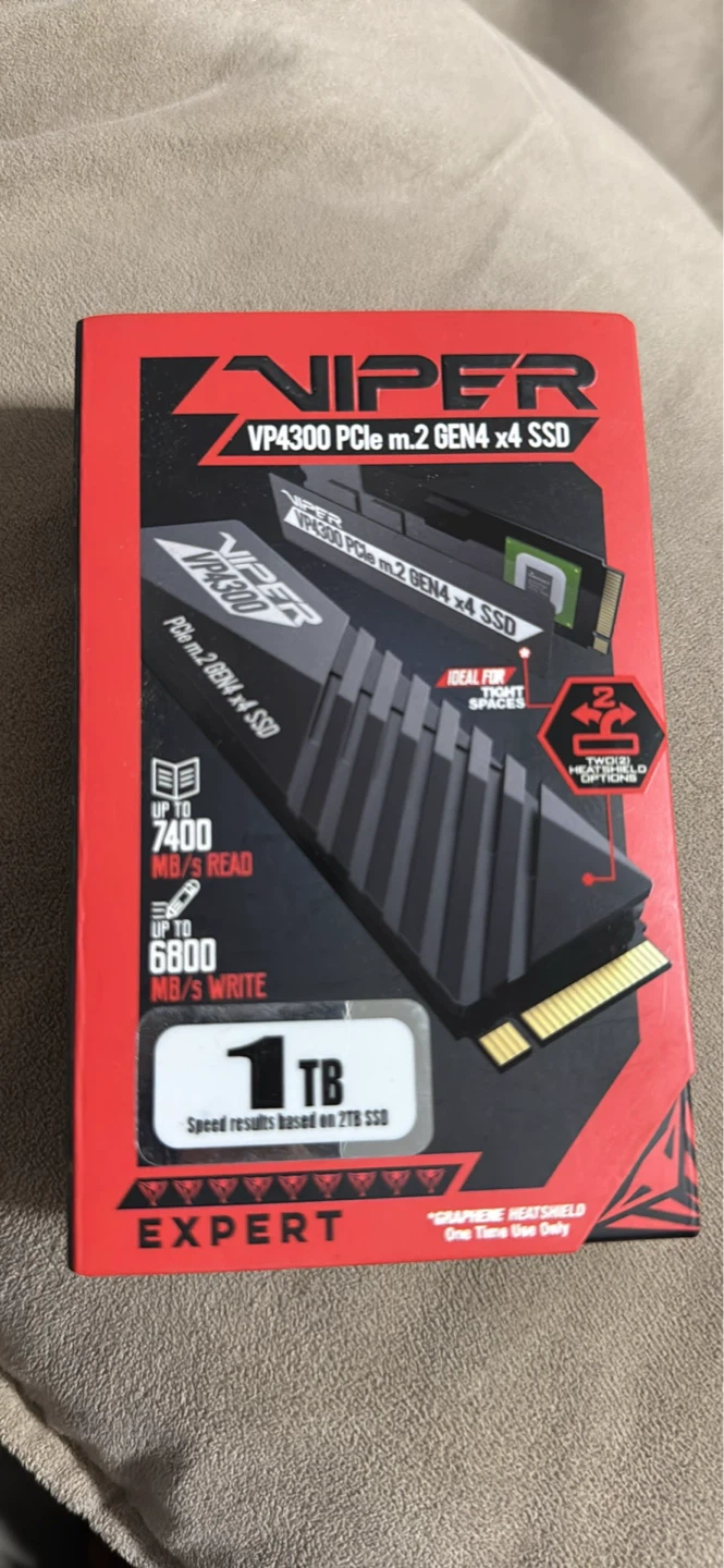 Patriot Viper VP4300 1TB PCIe Gen4 x4 M.2 NVMe SSD