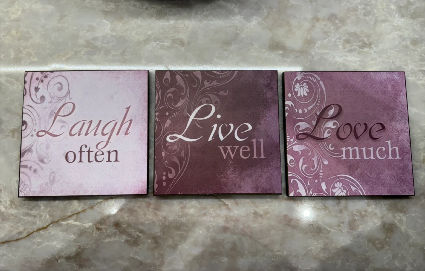 Wall Art Plaques - set of 3