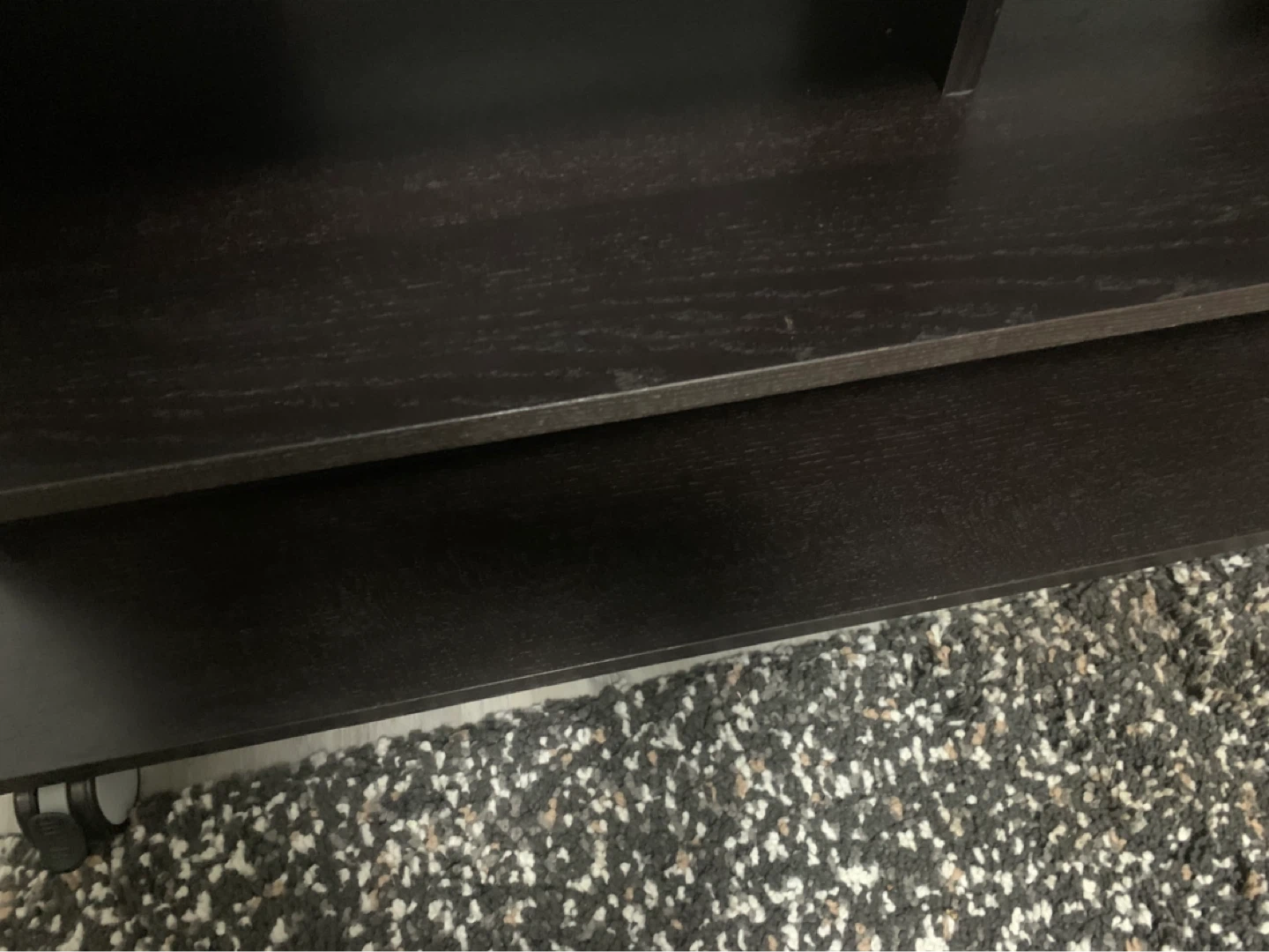 IKEA Dark Brown TV Stand with Wheels - photo 4