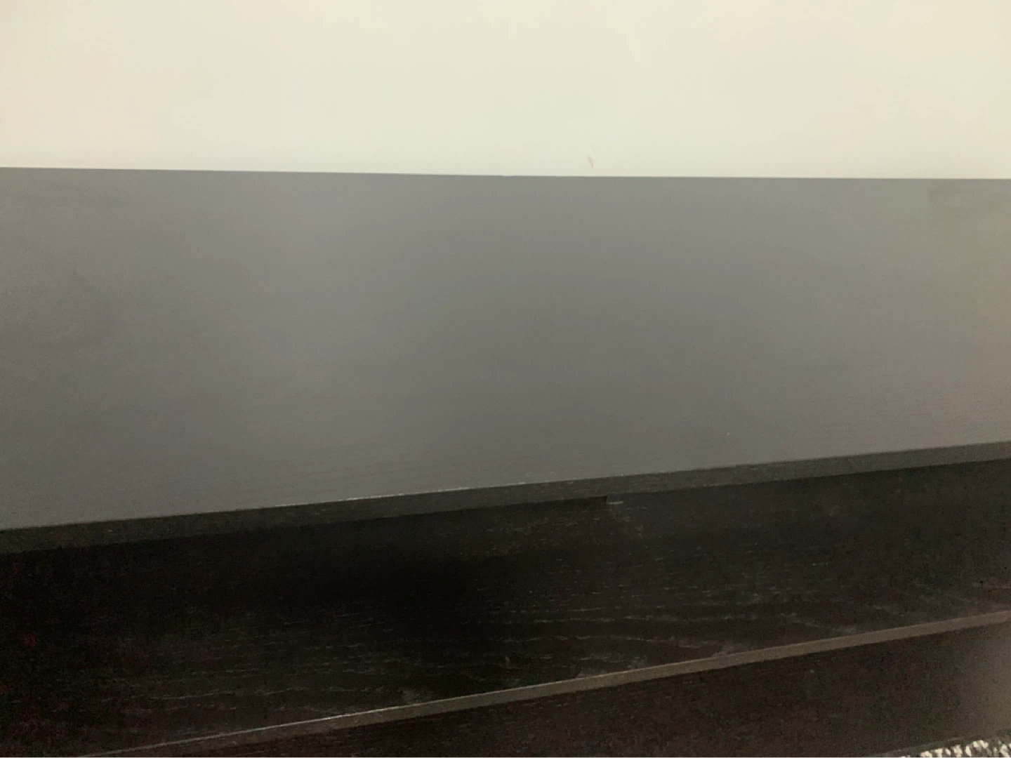 IKEA Dark Brown TV Stand with Wheels - photo 3