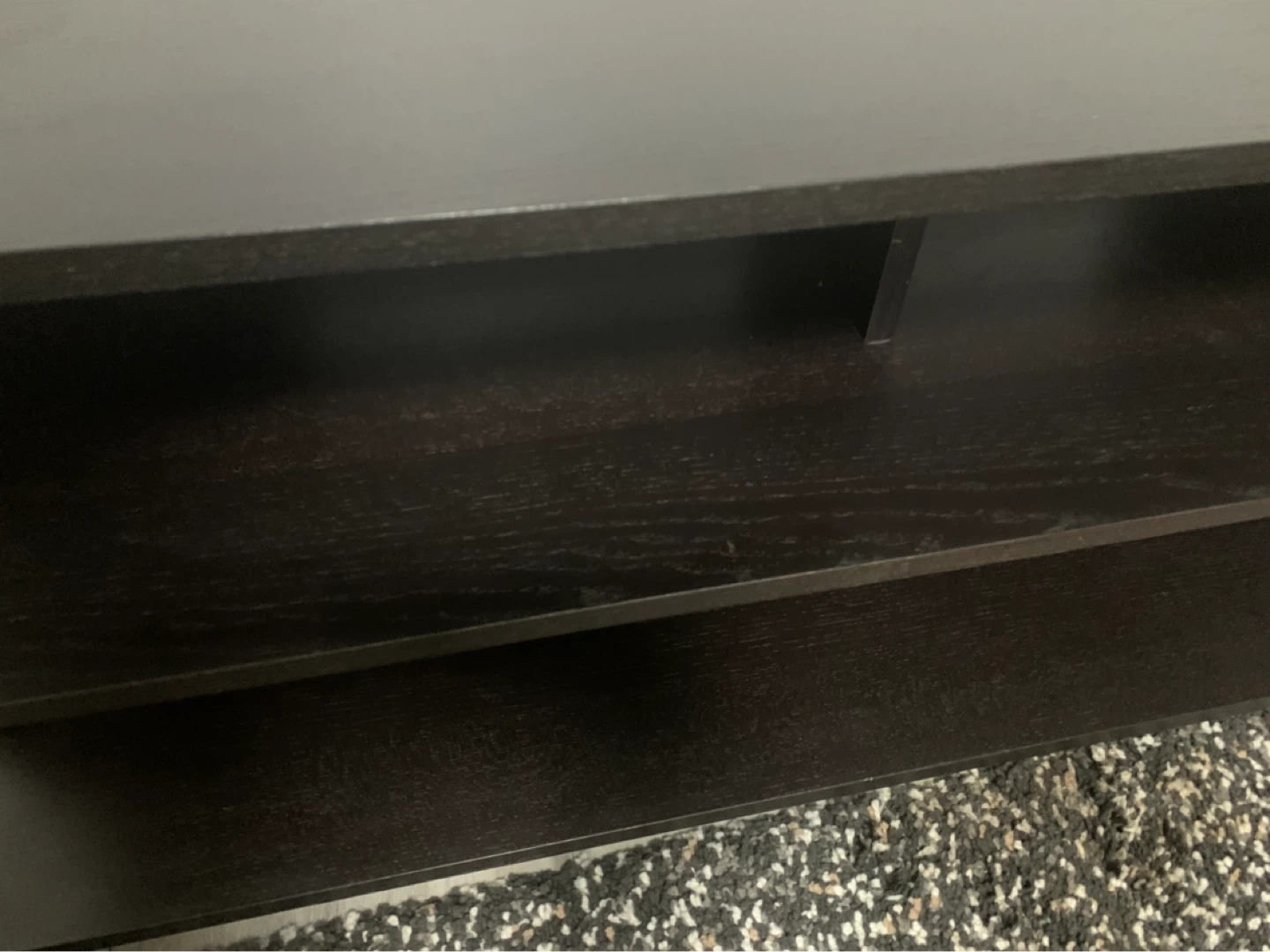 IKEA Dark Brown TV Stand with Wheels - photo 2