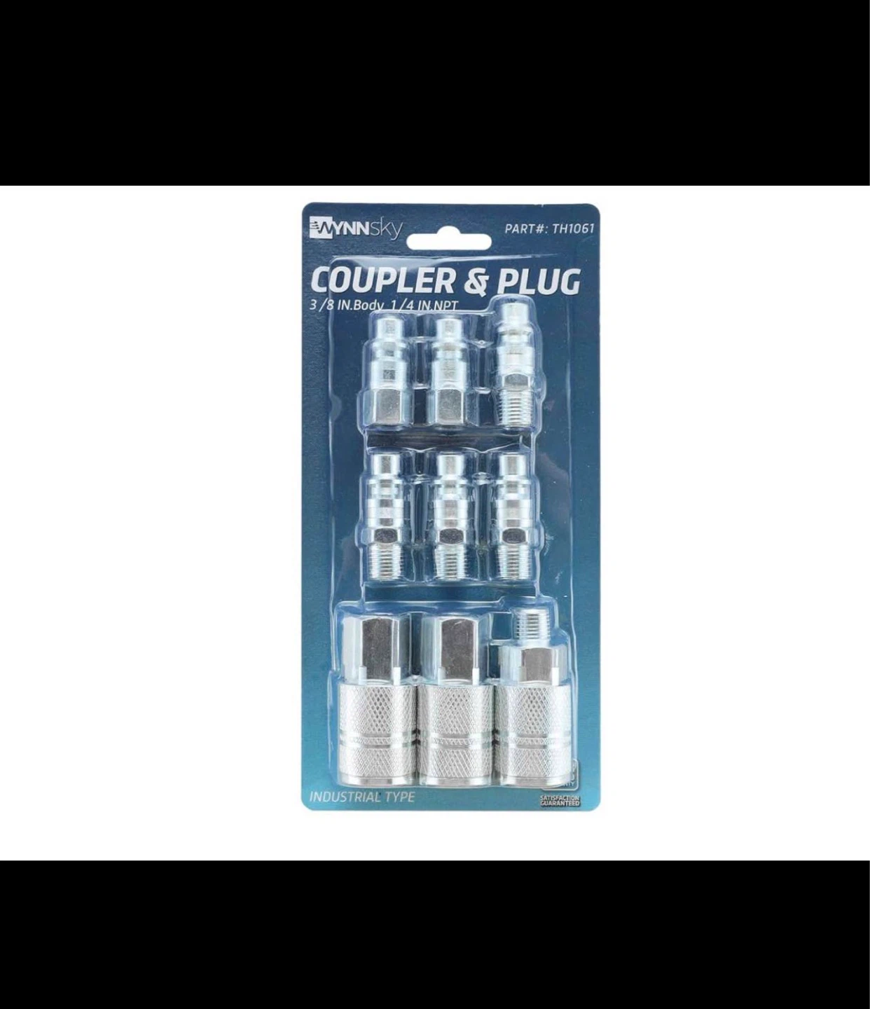 Wynnsky 9-Piece Industrial Air Coupler and Plug Kit