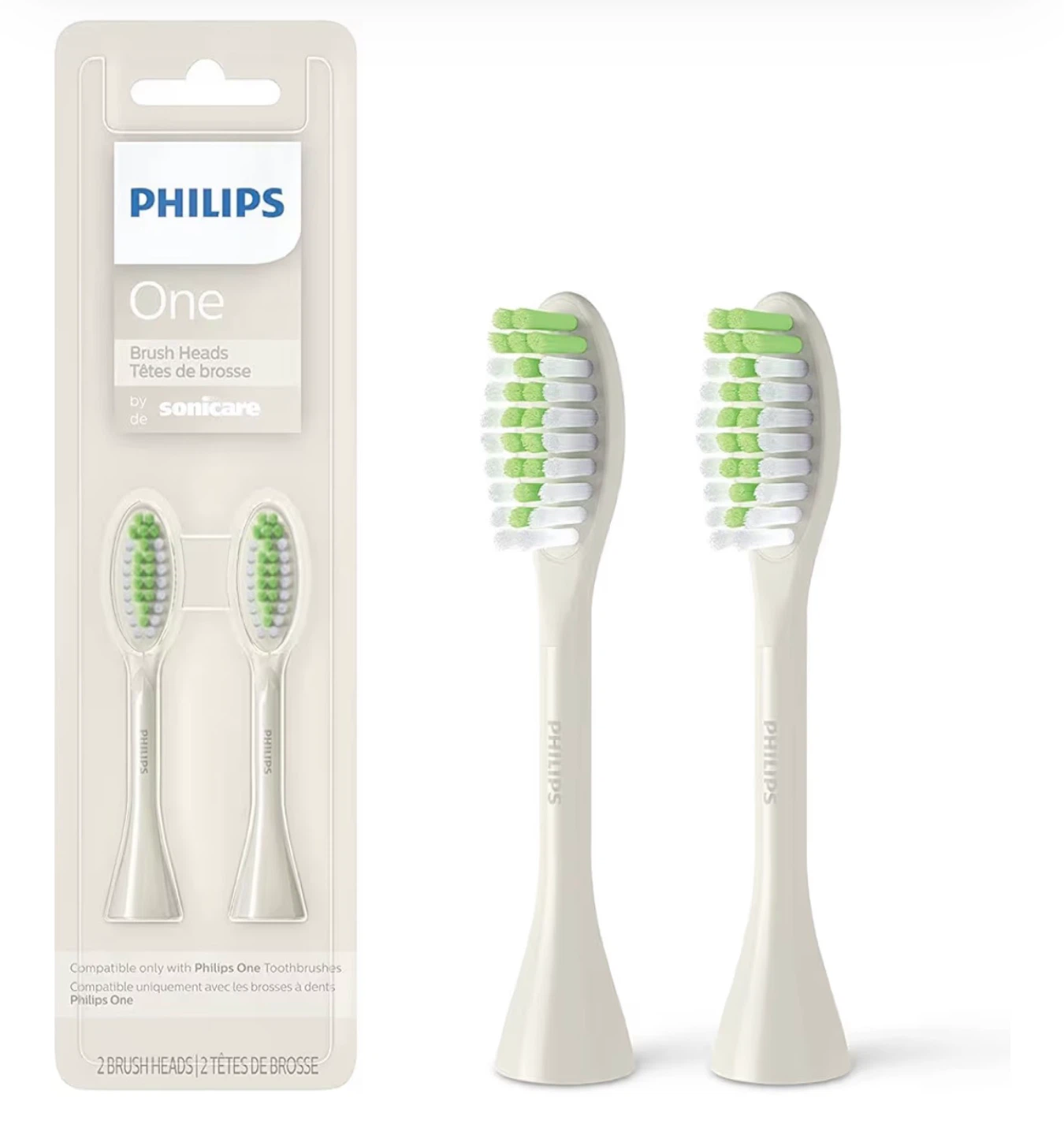 Philips Sonicare One Toothbrush Heads - 2 Pack