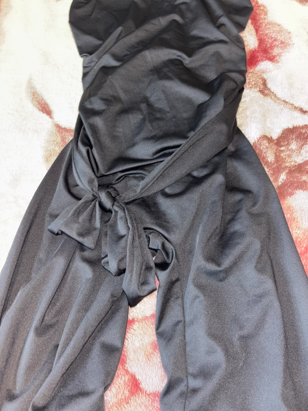 Black Halterneck Jumpsuit with Wide Legs Size M - photo 3