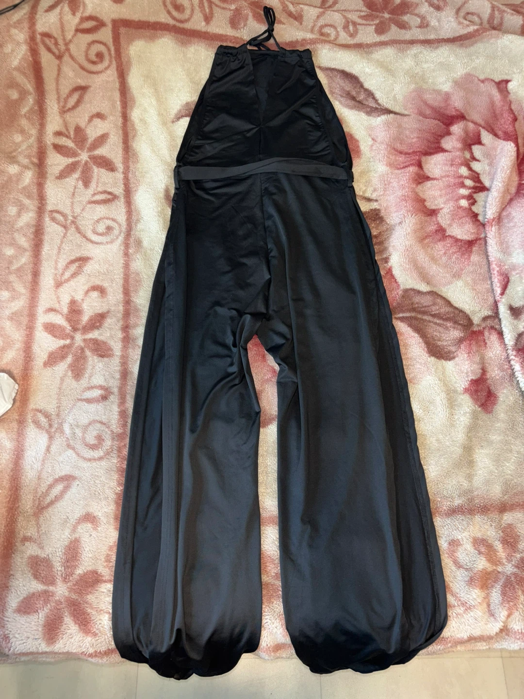 Black Halterneck Jumpsuit with Wide Legs Size M - photo 5
