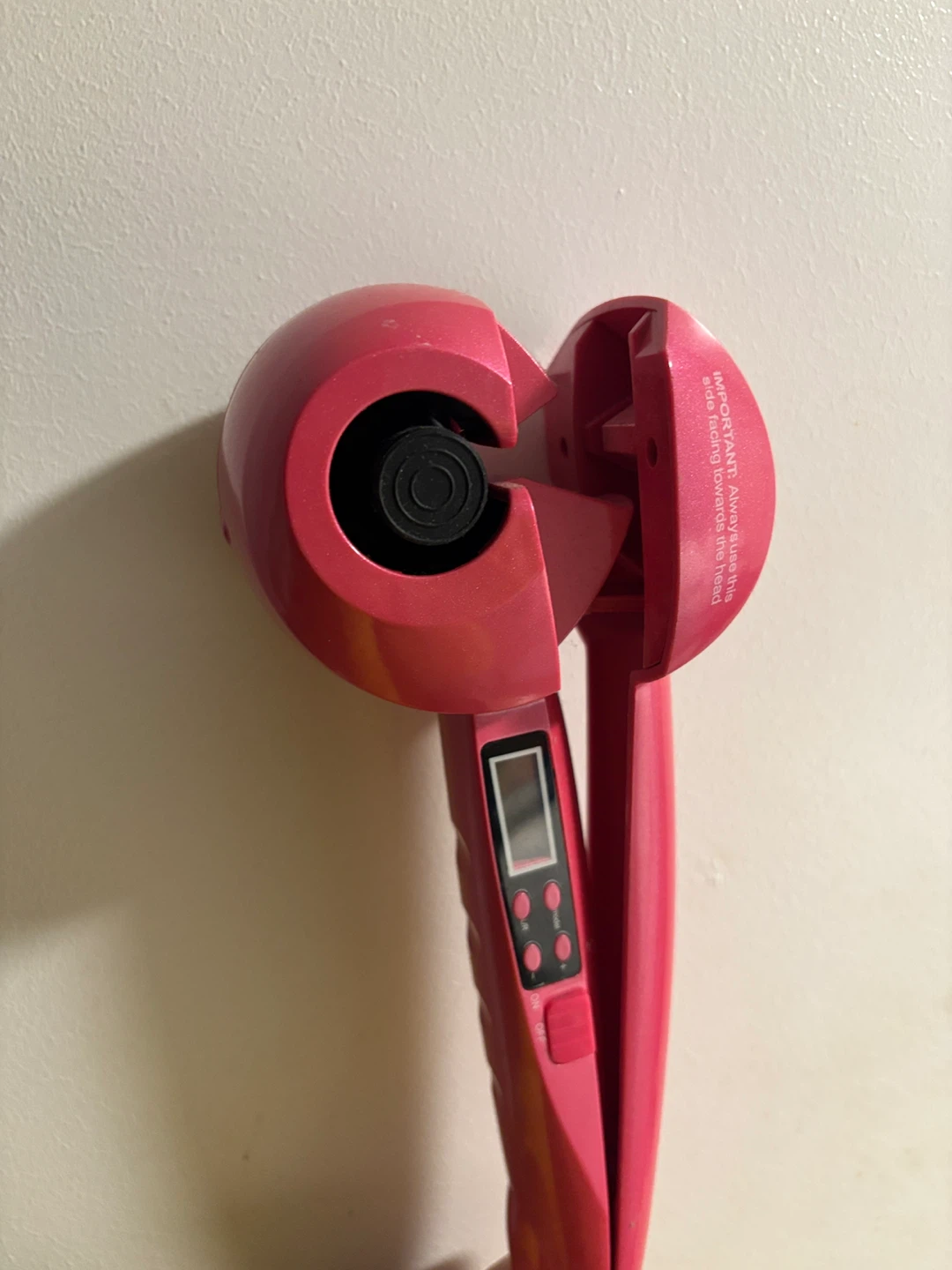 Pink Automatic Hair Curler