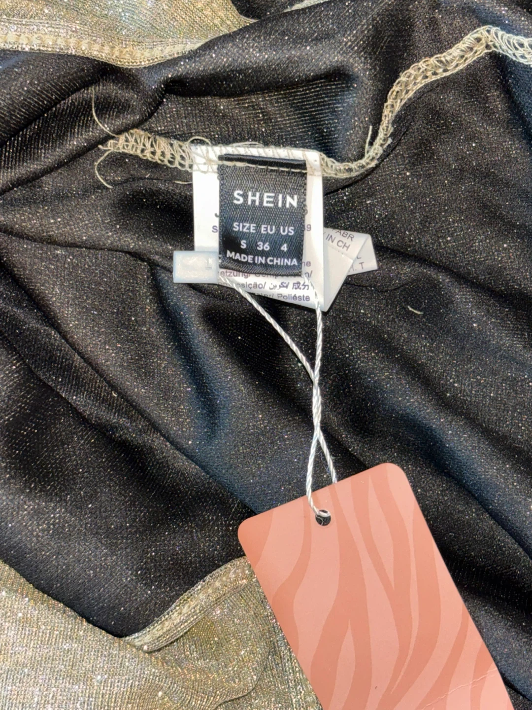 SHEIN Glitter Spaghetti Strap Dress Size S - photo 3
