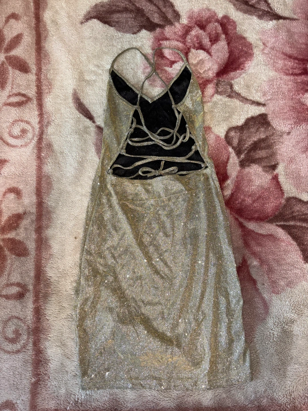 SHEIN Glitter Spaghetti Strap Dress Size S - photo 2