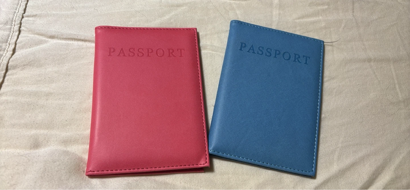 2 Passport Holders - Pink & Blue