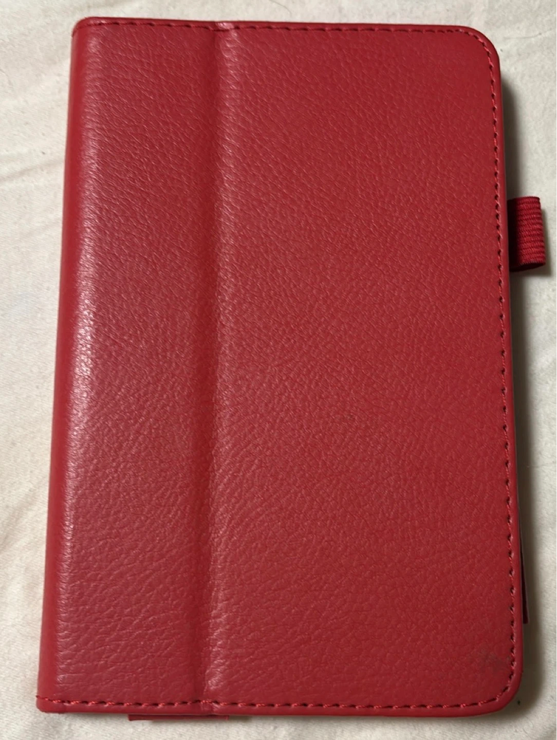 Red Faux Leather Tablet Case