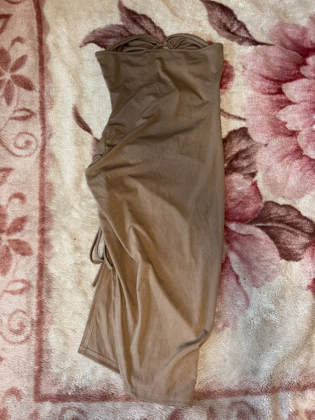 SHEIN Strapless Ruched Midi Dress - photo 3
