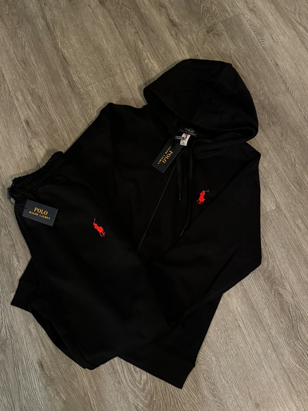 Polo Ralph Lauren Black Hoodie and Sweatpants Set - photo 2