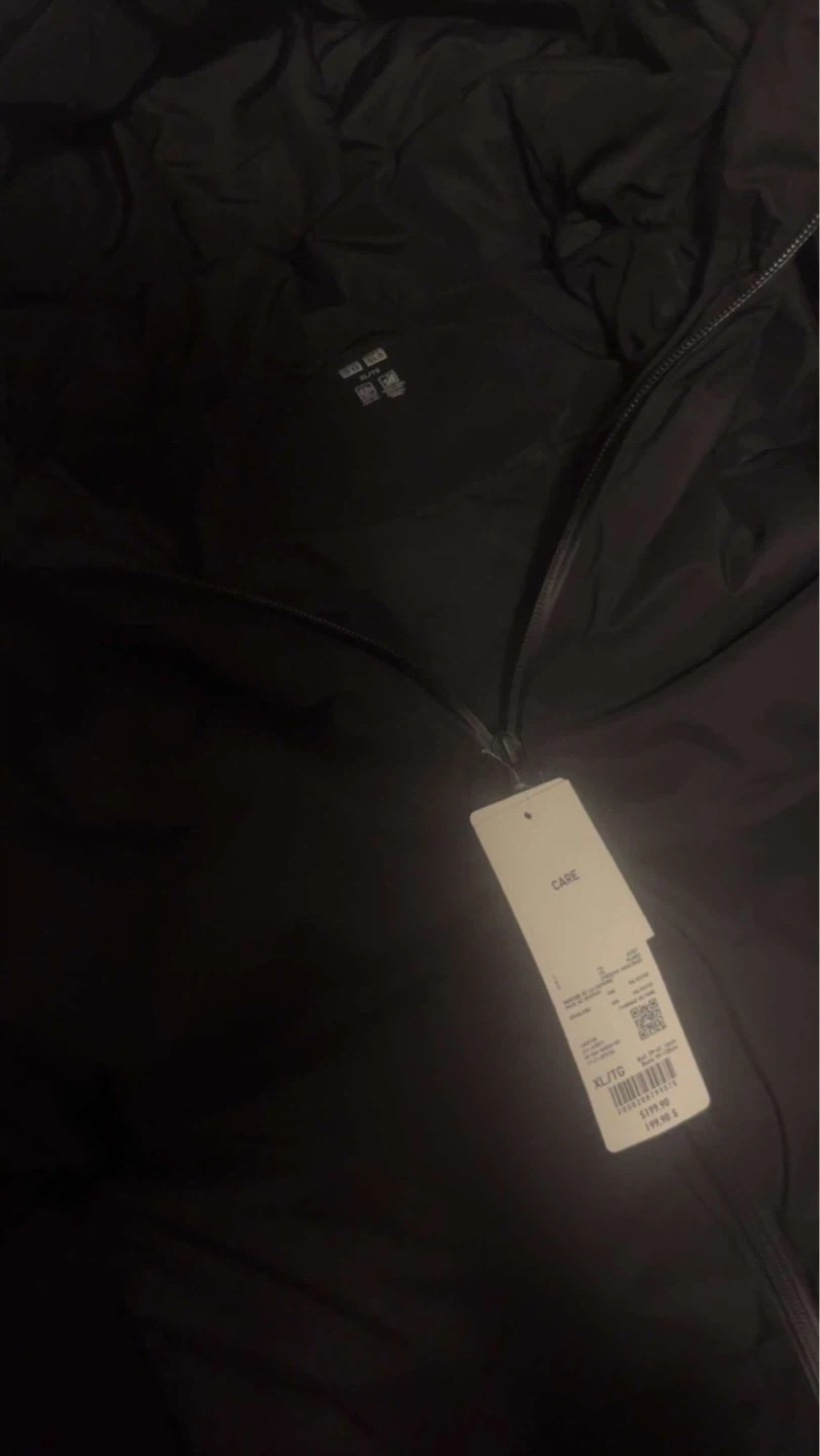Uniqlo Hooded Puffer Jacket Black XL - photo 5