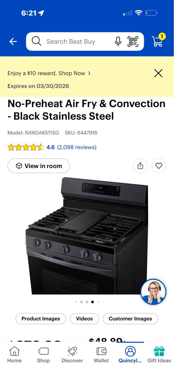 Samsung 6.0 cu. ft. Freestanding Gas Range Black Stainless Steel - photo 5