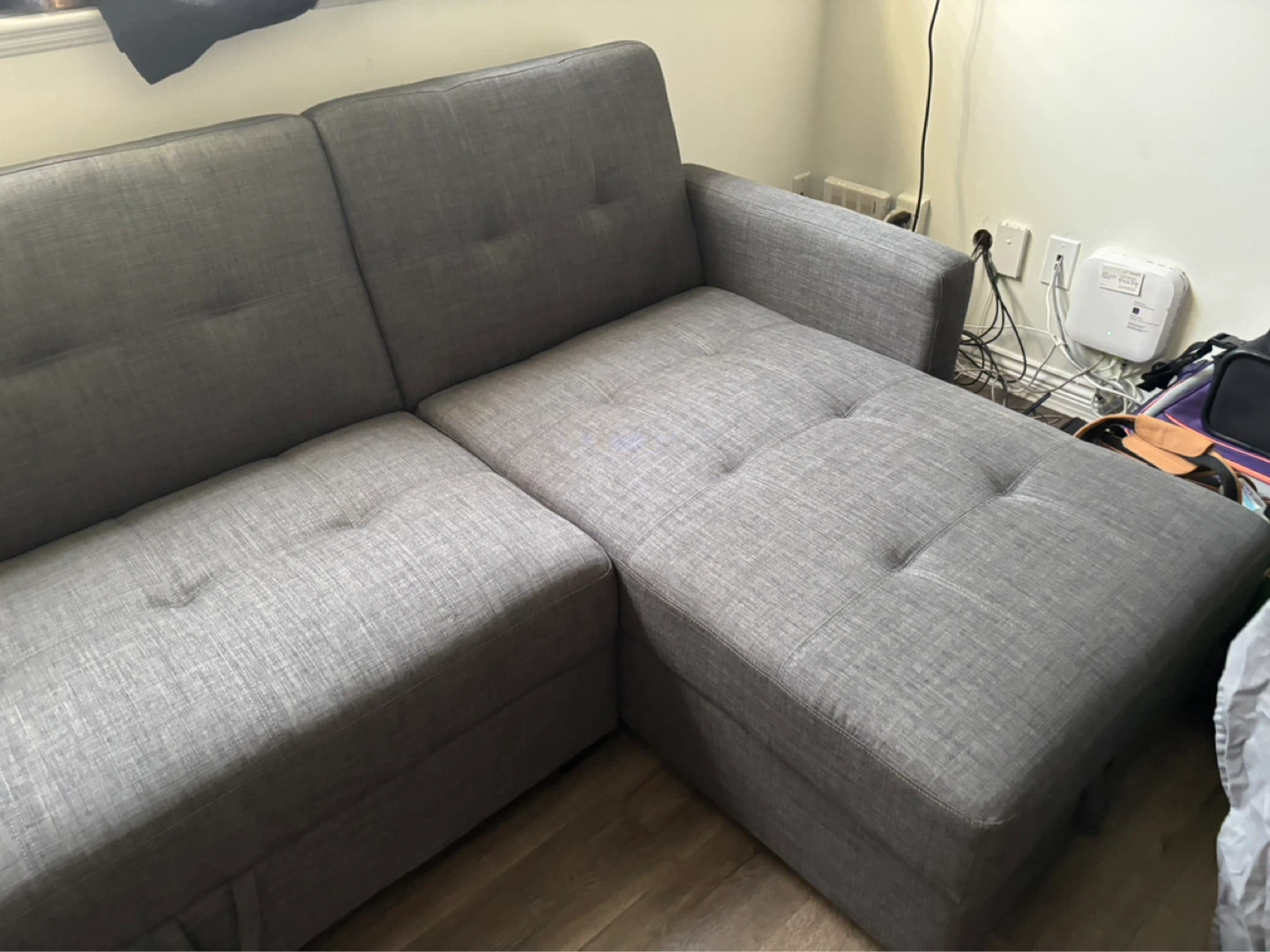 Grey Sectional Sofa with Storage - photo 4