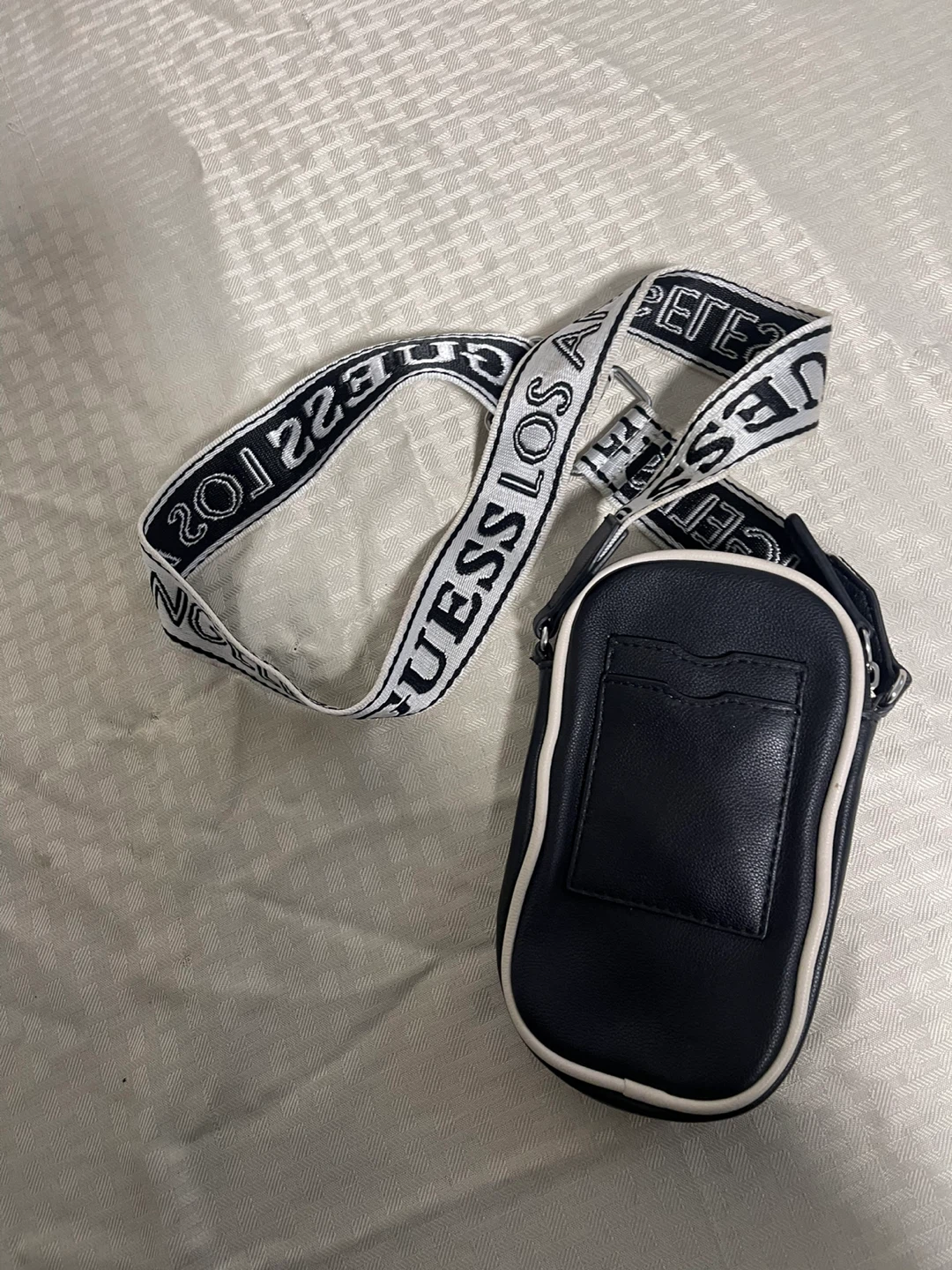 Guess Black Crossbody Phone Bag with Logo Strap - photo 2