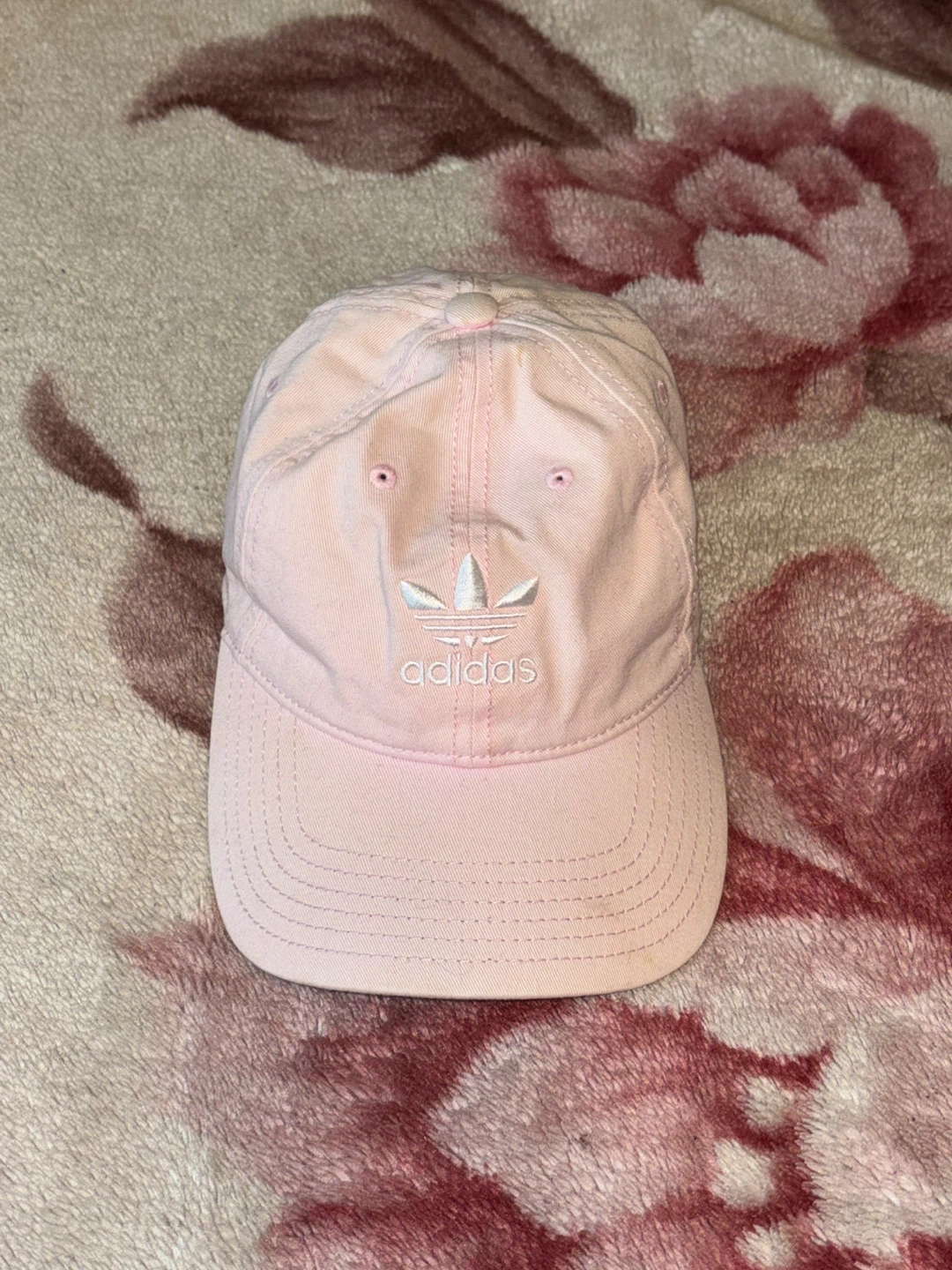 Kids Adidas Relaxed Strapback Hat - Pink