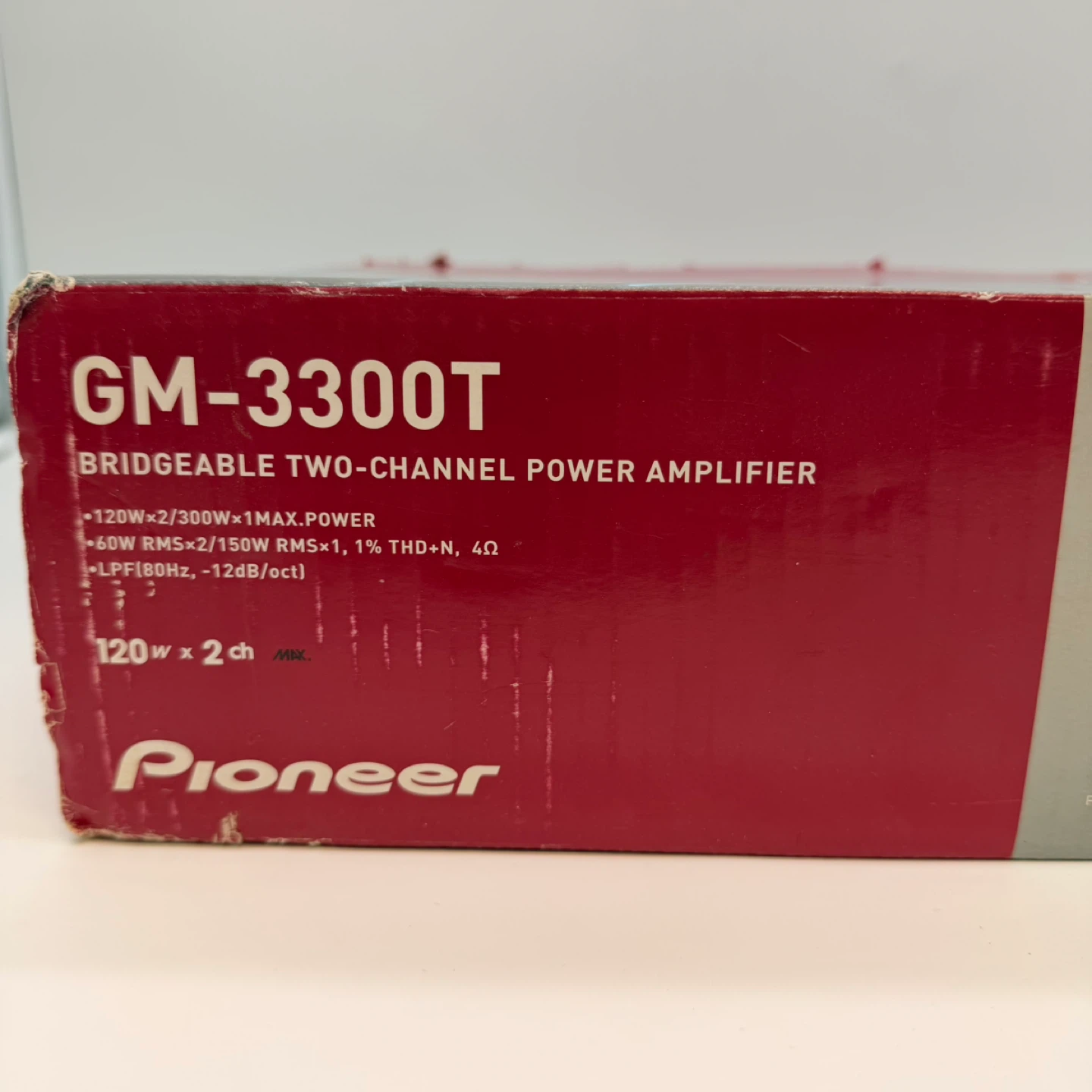 Pioneer GM-3300T 300W Car Amplifier 120W x2 Brand New - photo 5