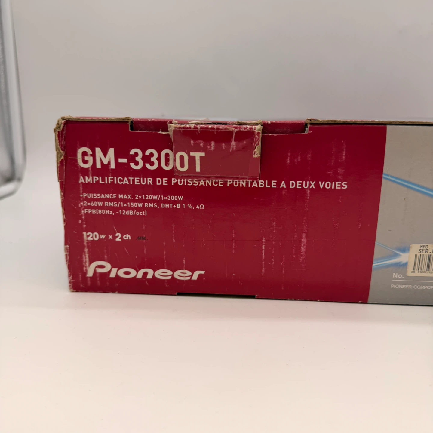 Pioneer GM-3300T 300W Car Amplifier 120W x2 Brand New - photo 4