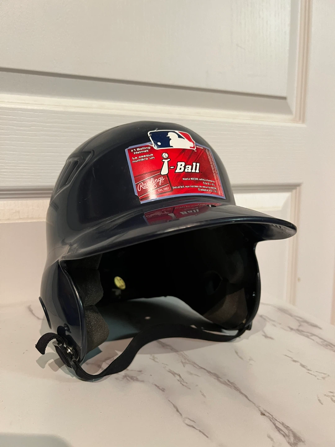 Rawlings Youth Baseball Batting Helmet - Navy Blue