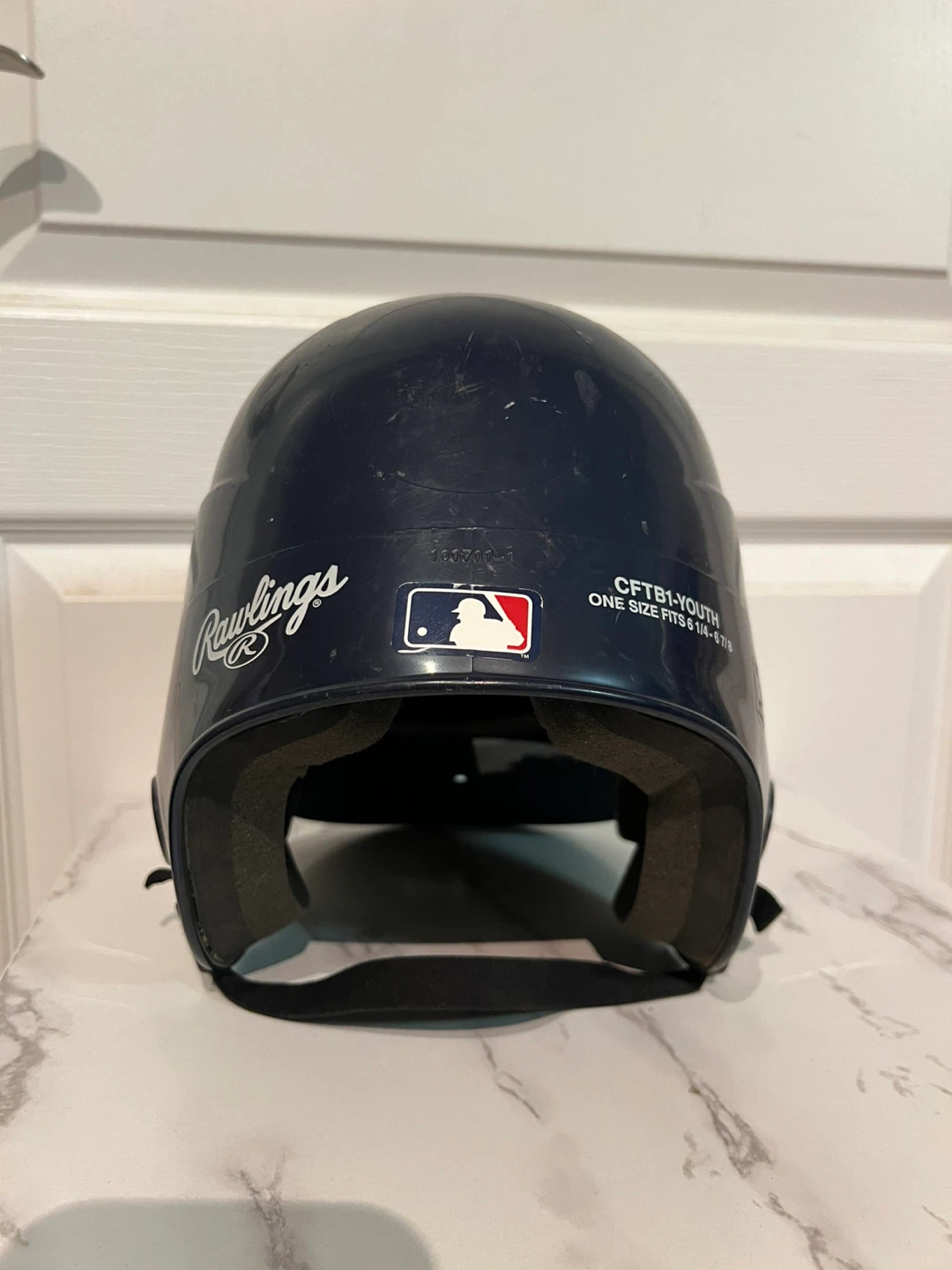 Rawlings Youth Baseball Batting Helmet - Navy Blue - photo 2