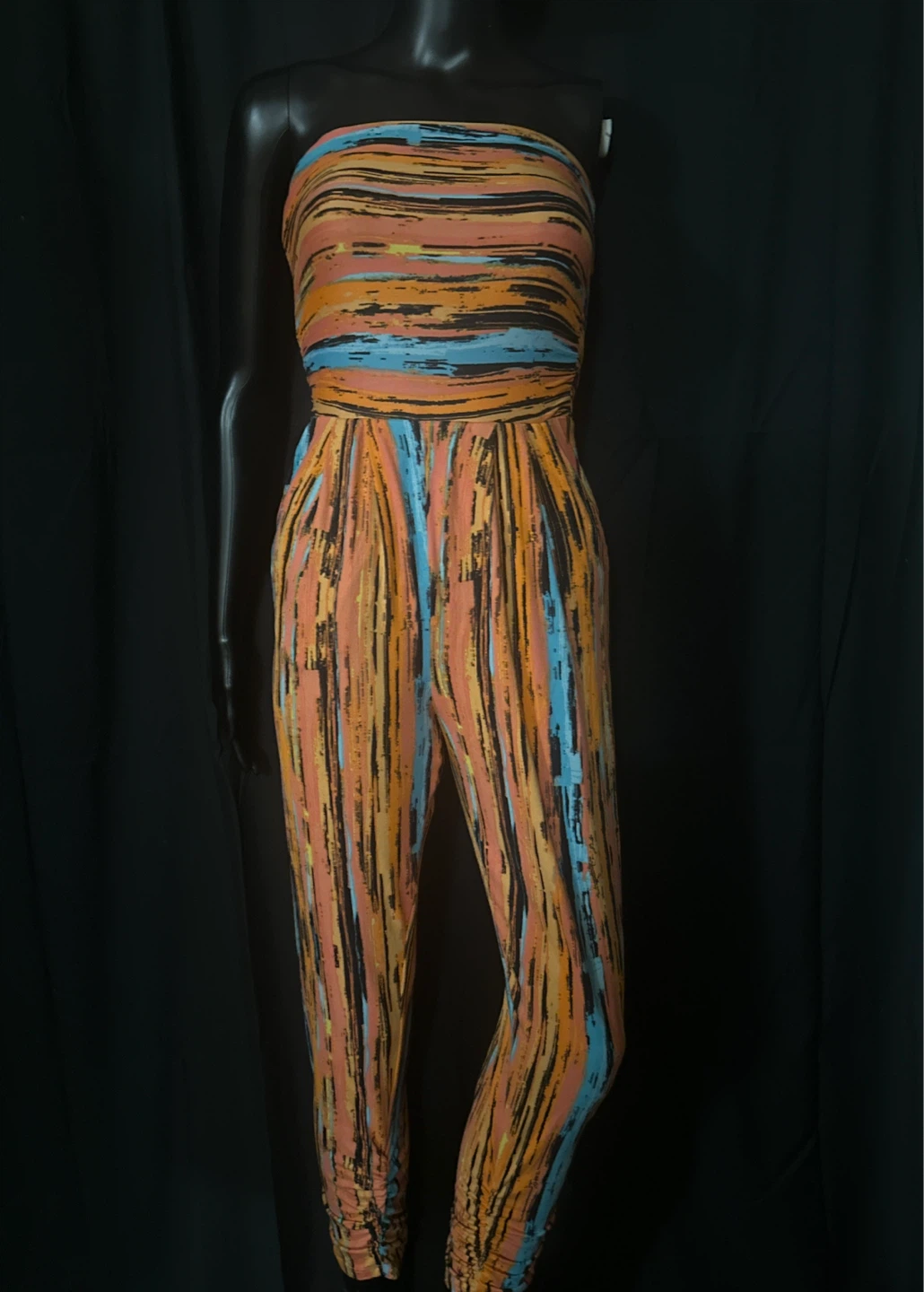 Strapless Wide Leg Jumpsuit
