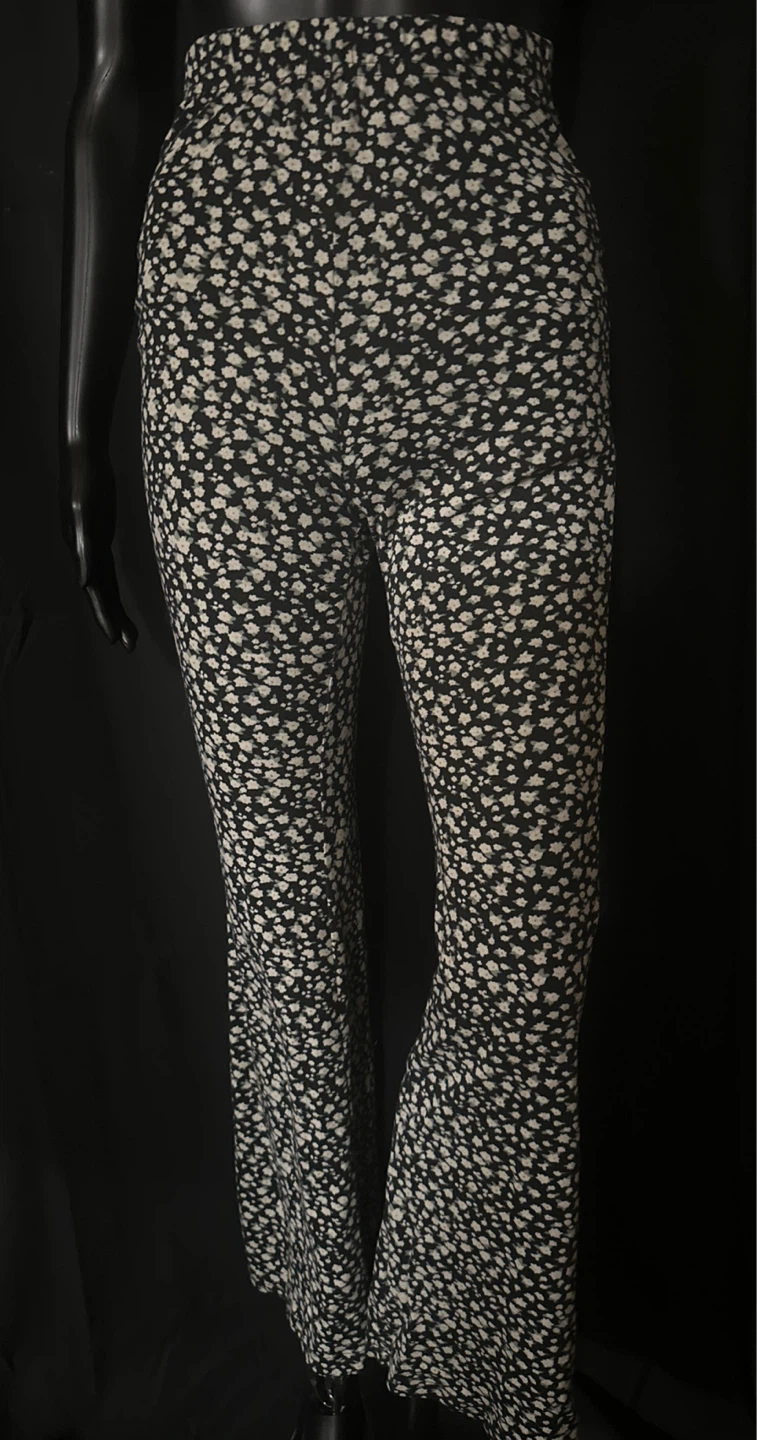 Floral Print Bell Bottom Pants