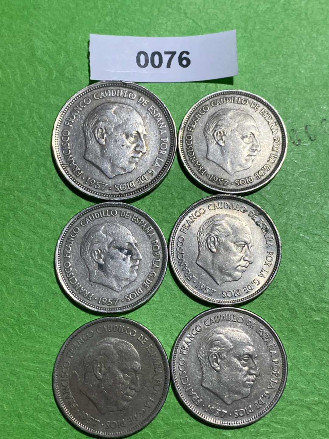 50 & 25 Pesetas Coins - Spain 1957 - photo 2