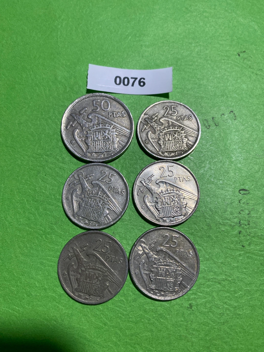 50 & 25 Pesetas Coins - Spain 1957 - photo 4