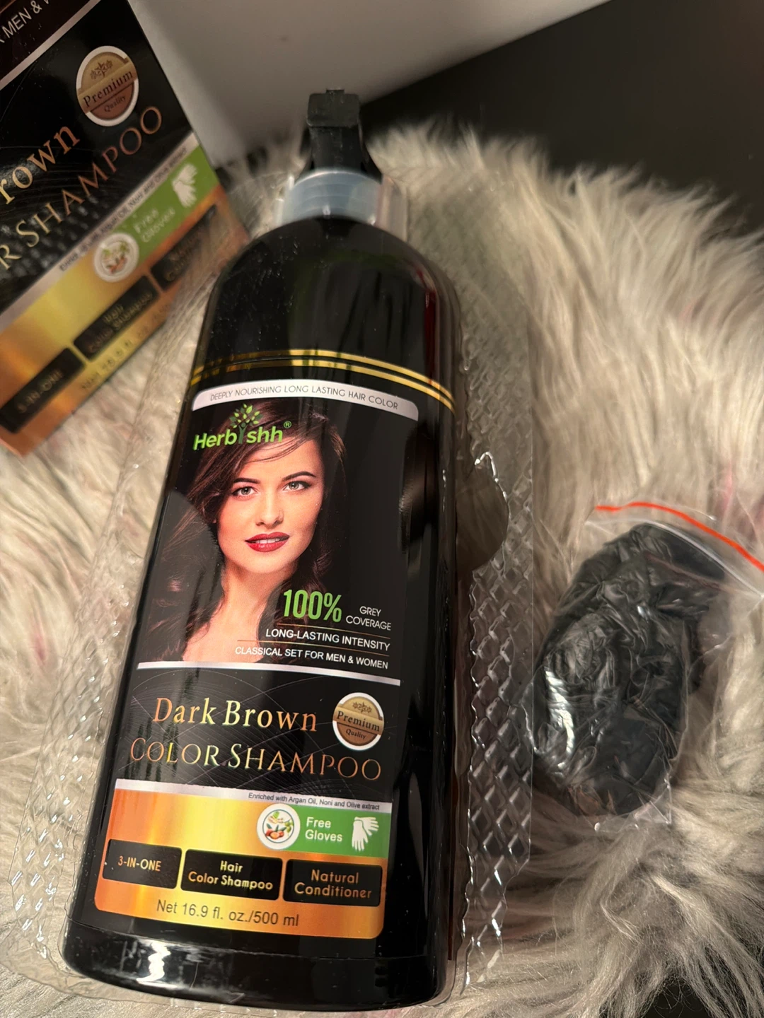 Herbish Dark Brown Color Shampoo NEW 500ml