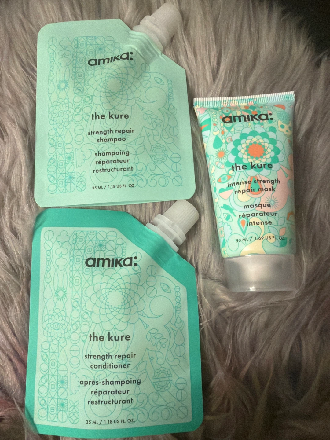 Amika Shampoo, Conditioner & Mask Set Sealed