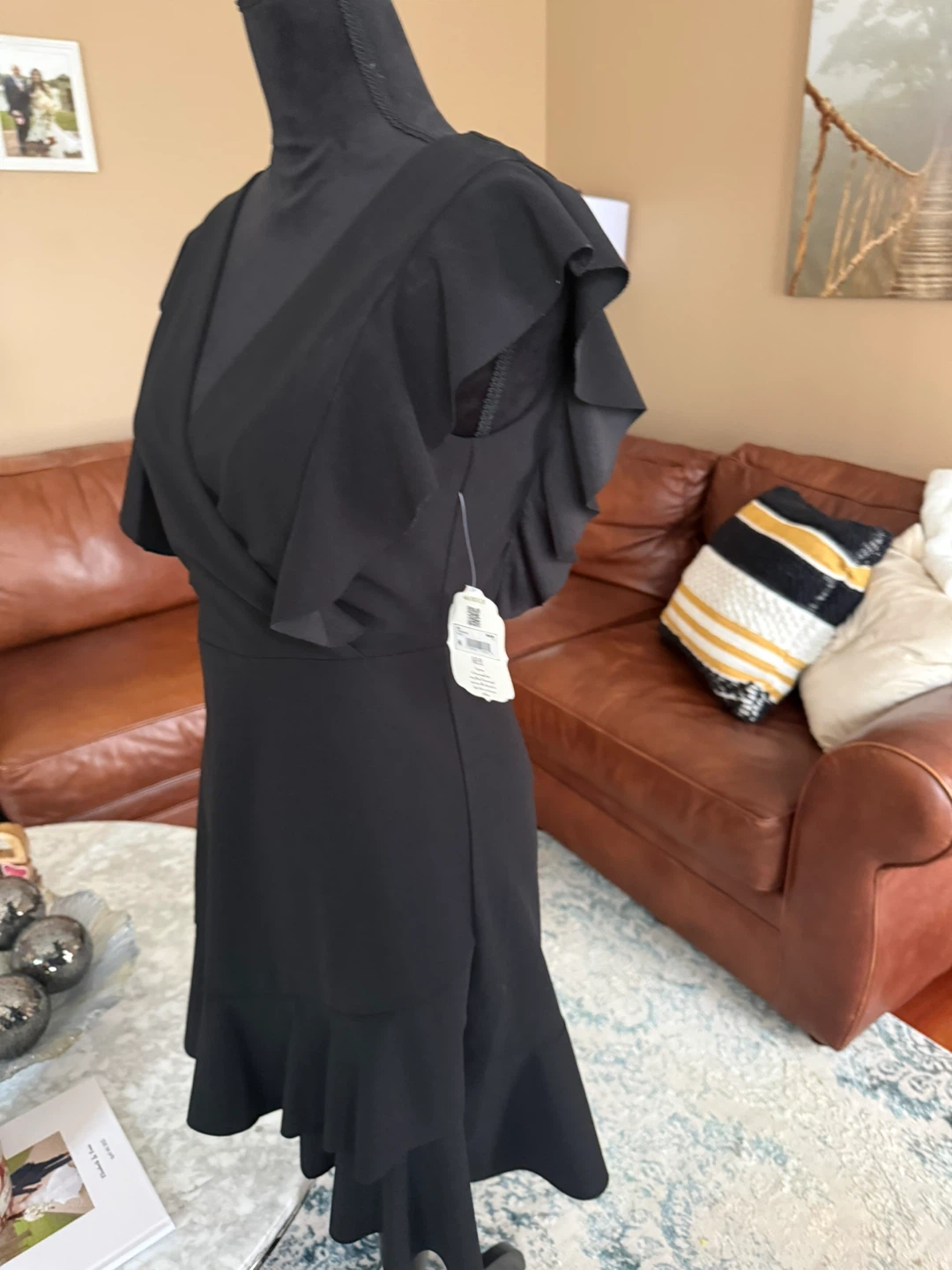 Altard State Black Ruffle Wrap Dress - photo 5