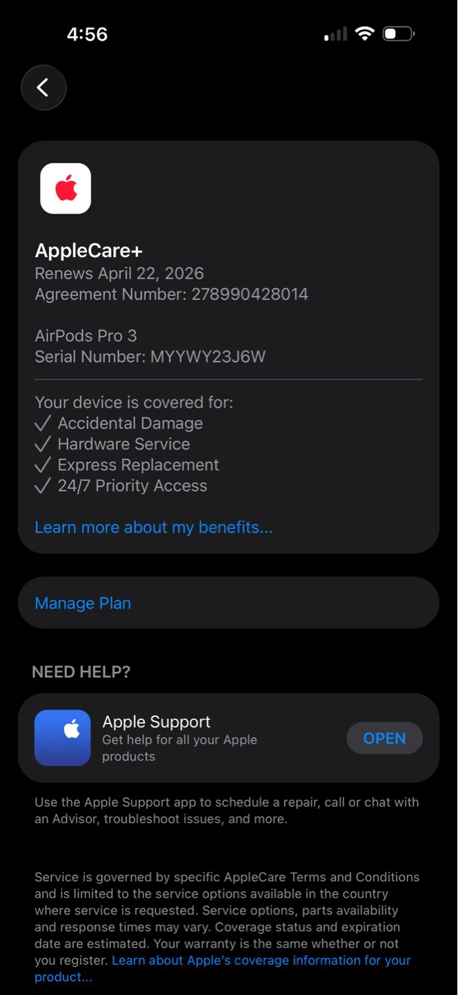 Apple AirPods Pro (3nd Gen) in apple care +  Black Cover - photo 5