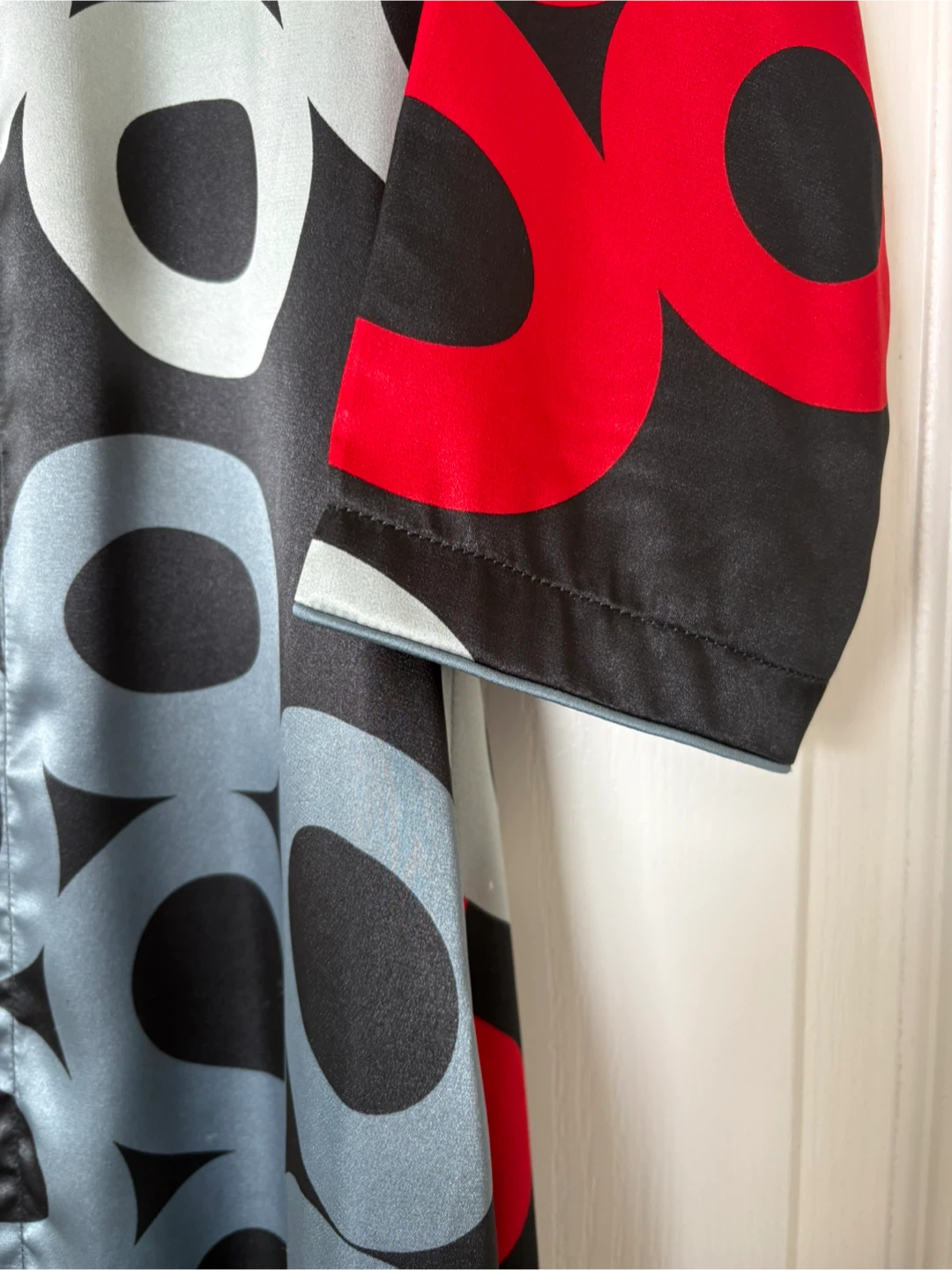 Long Kimono Robe with Graphic Print - photo 3
