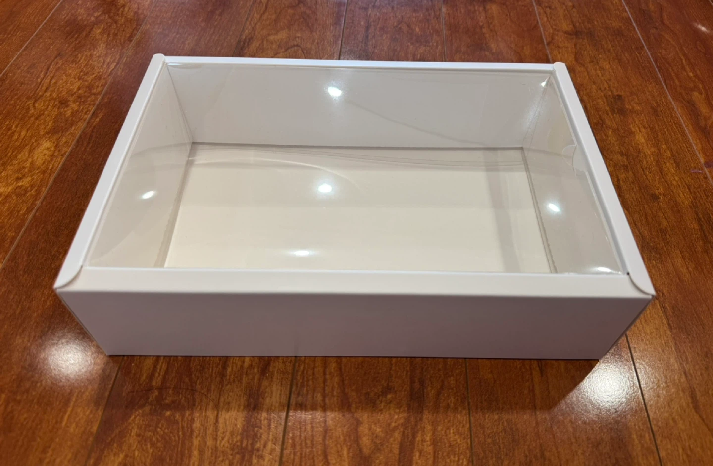White Gift Box with Clear Lid - photo 3