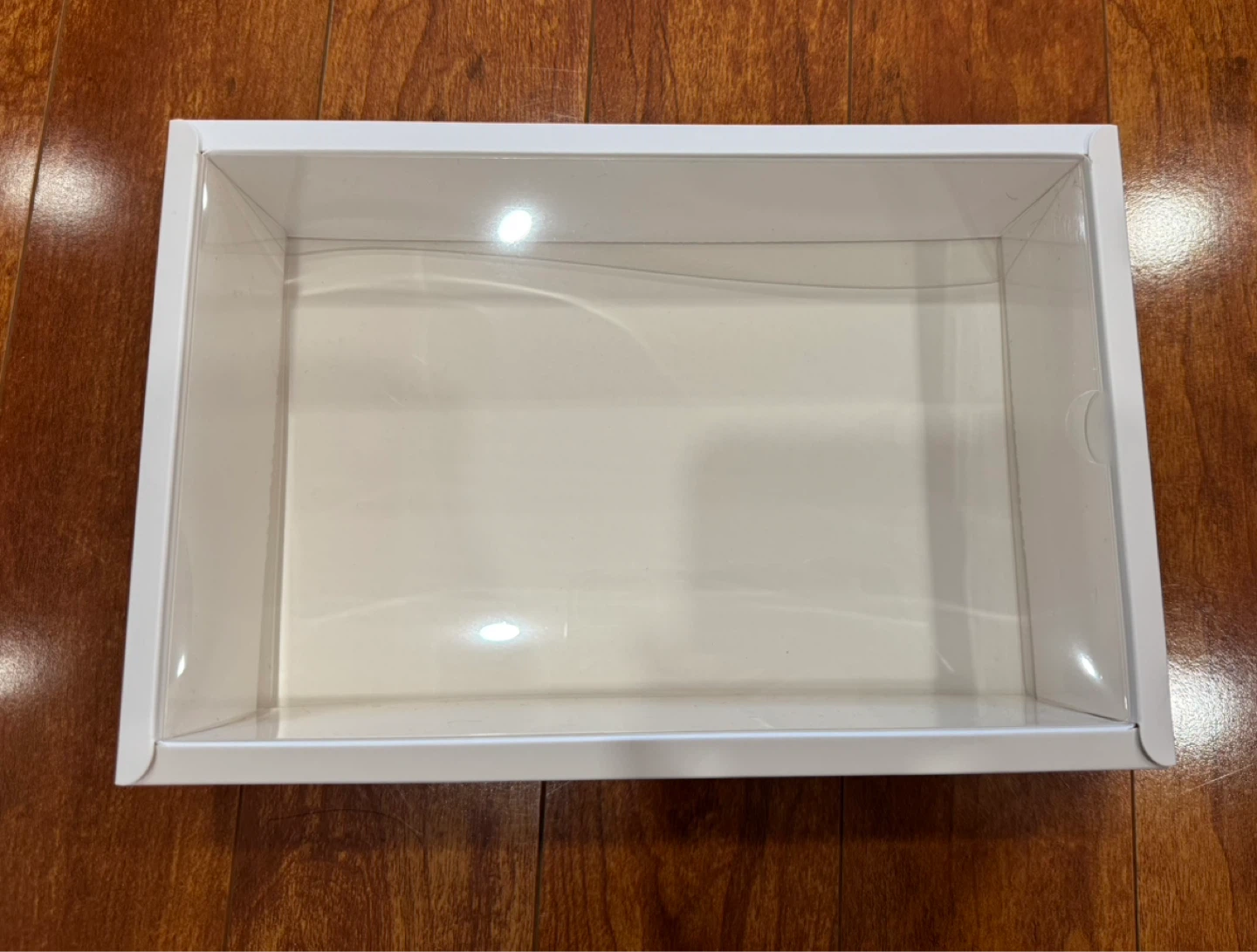 White Gift Box with Clear Lid - photo 2